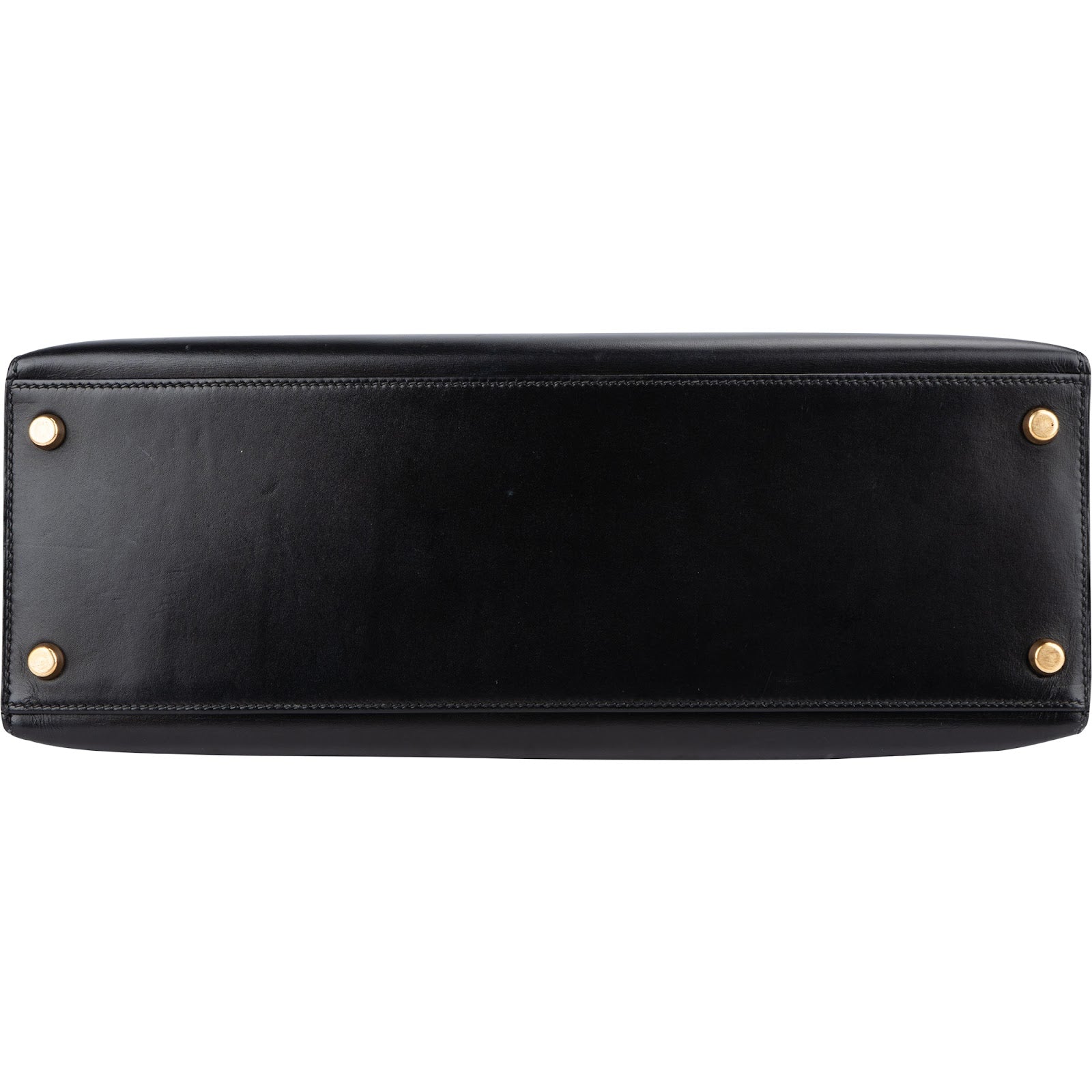 Hermès Noir Boxcalf Leather Kelly 32 Handbag