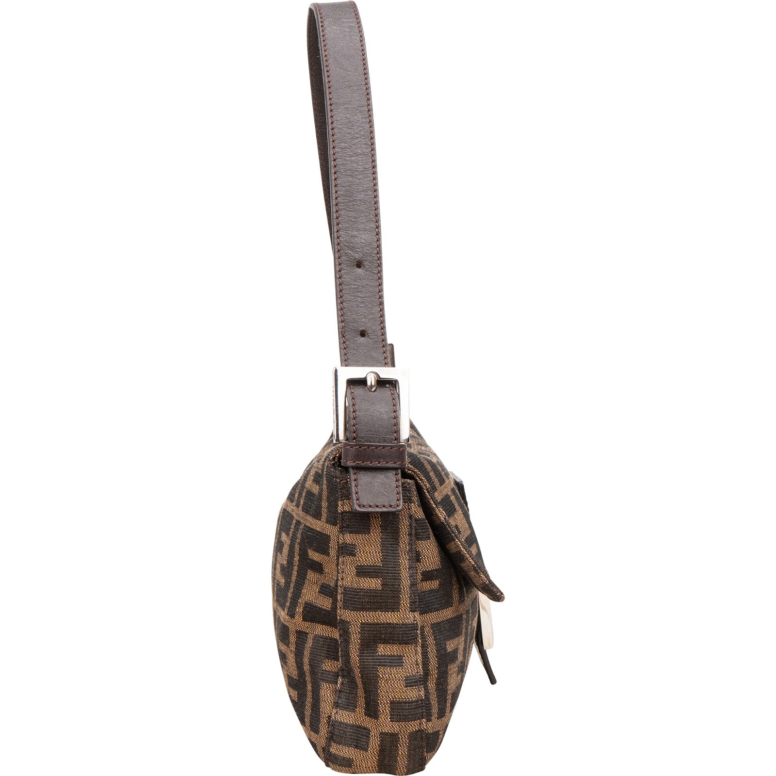 Sac à bandoulière Fendi Monogram FF Zucca Baguette