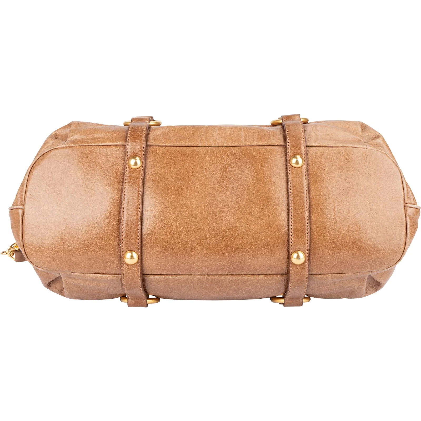 Miu Miu Vitello Lux Leather Satchel Handbag