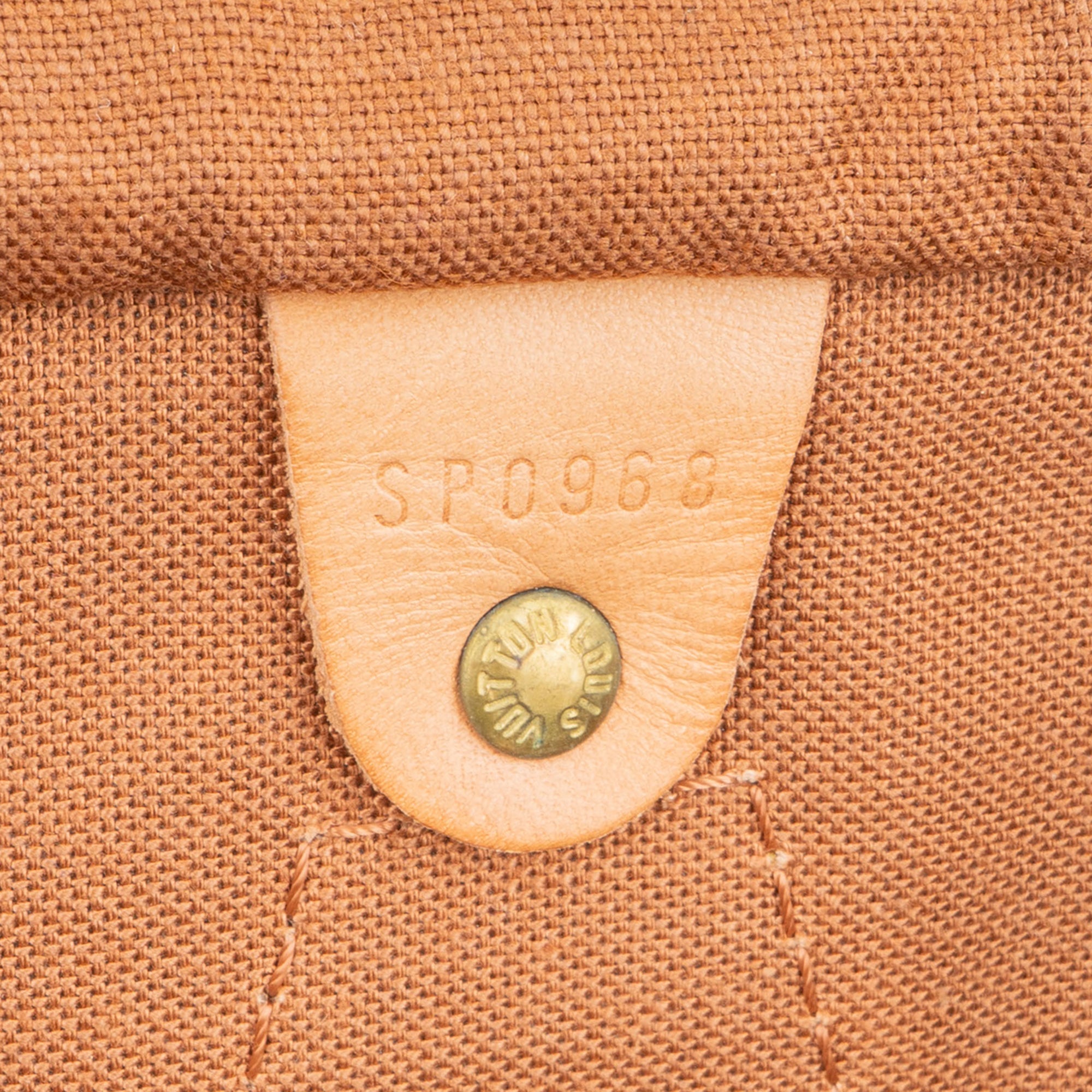 Louis Vuitton Canvas Monogram Speedy 35 Boston Bag