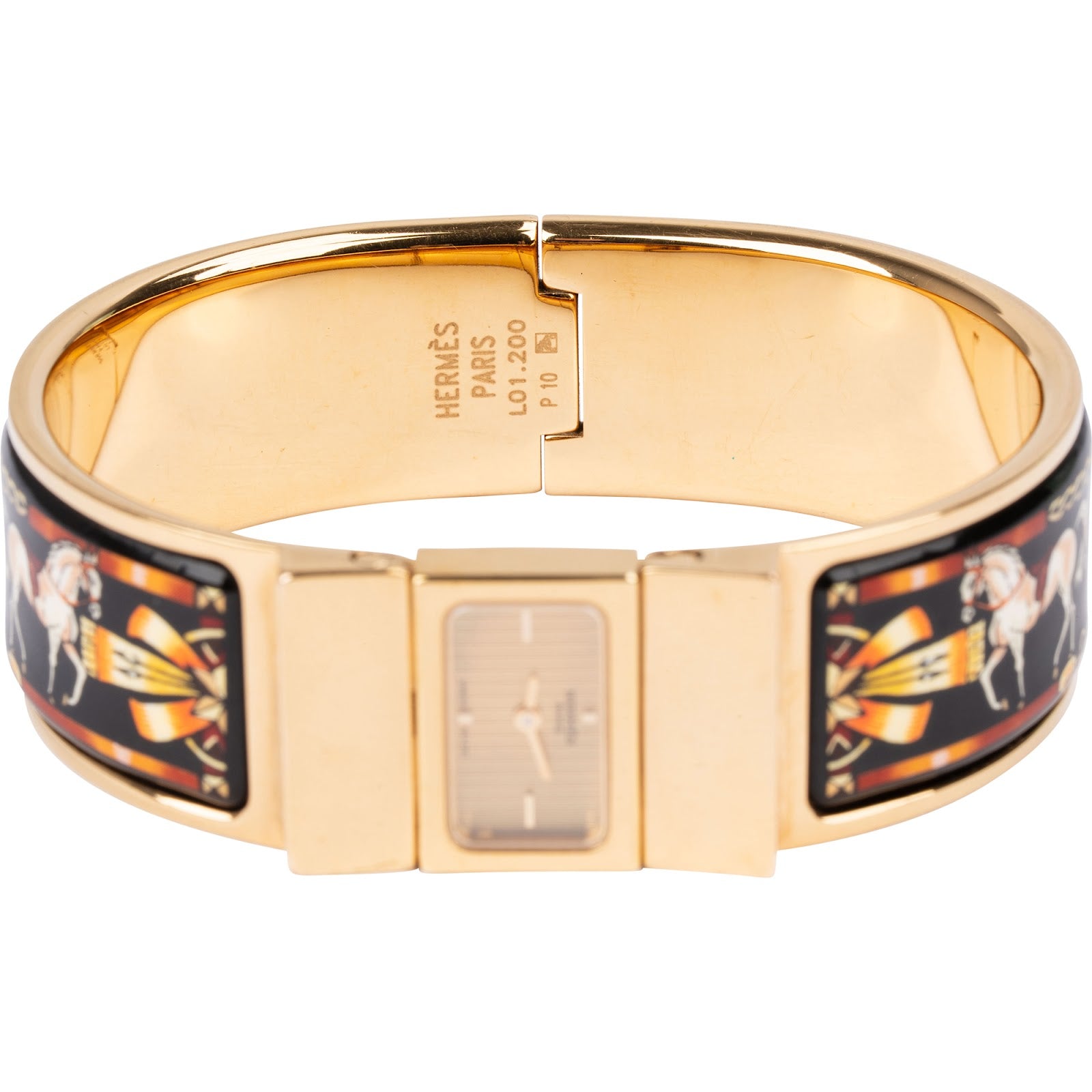 Hermès - Loxodonta emaille armband L01.200 horloge