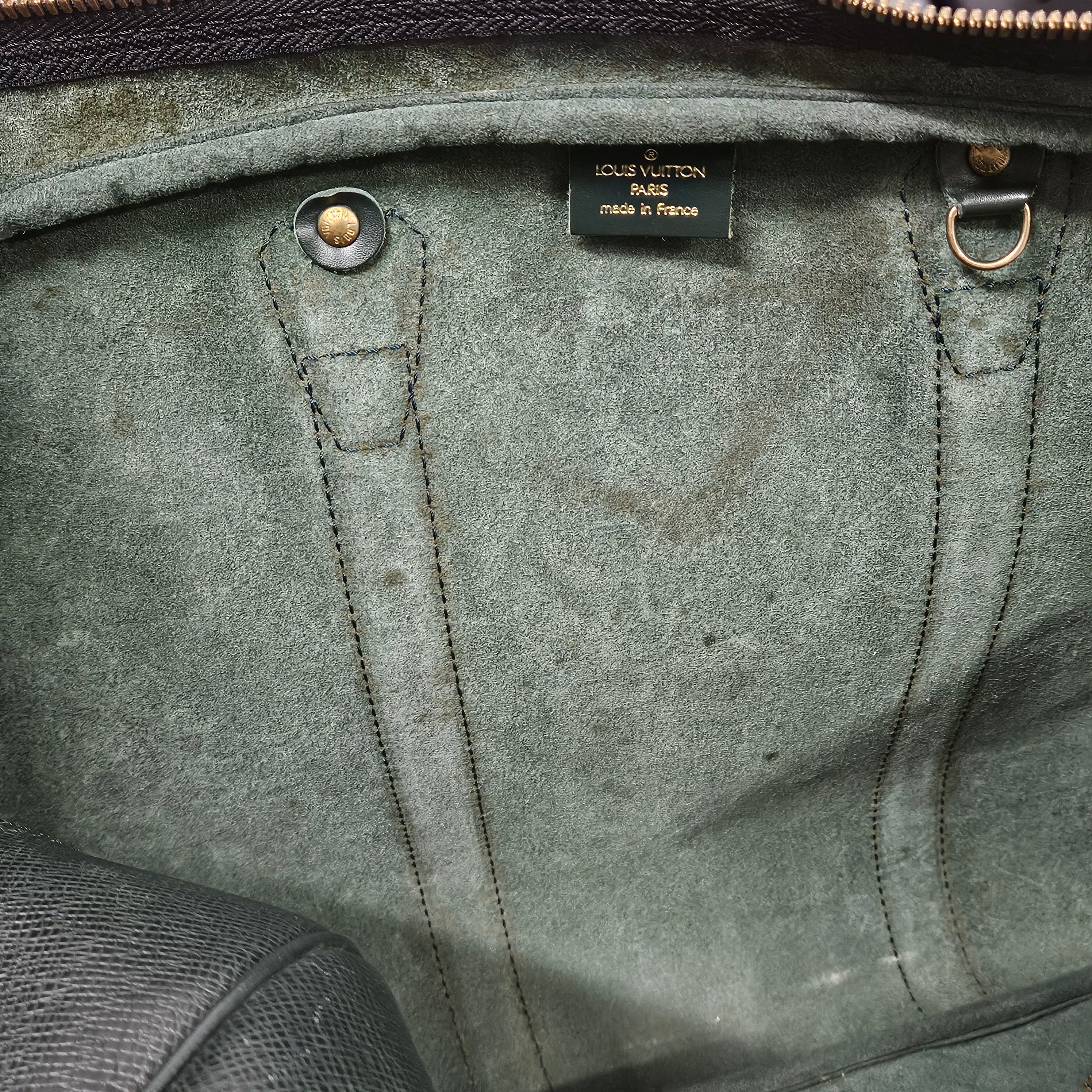Louis Vuitton Green Taiga Leather Kendall 45 Bandoulière Reisetasche