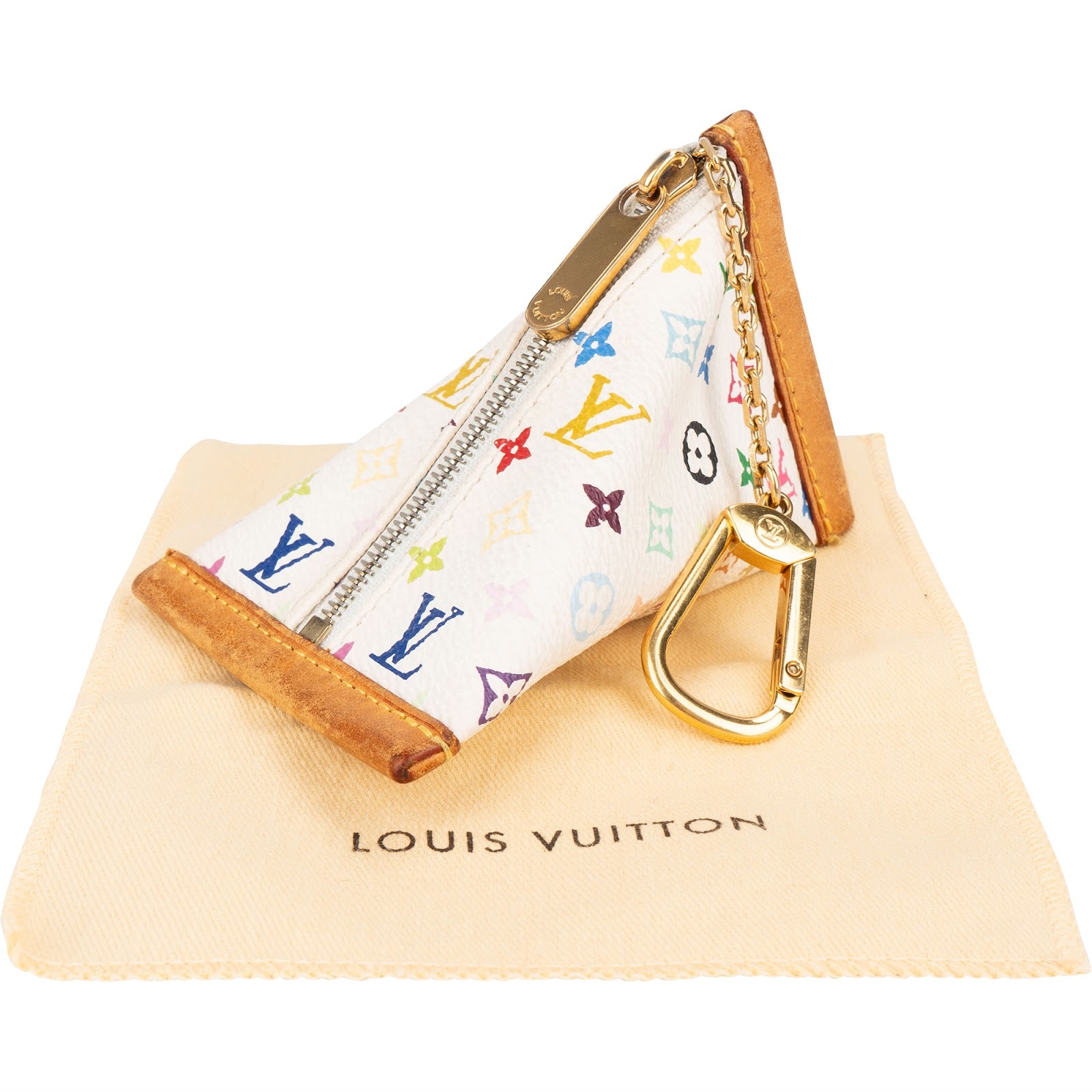 Louis Vuitton Canvas Monogram Multicolor Portifeuil Berlingo Key Pouch