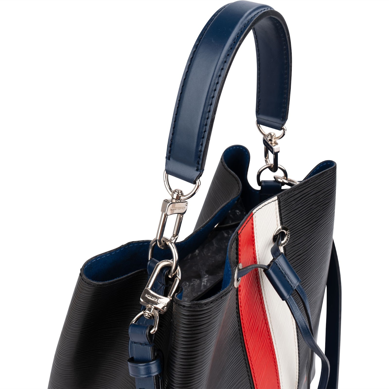 Louis Vuitton Noir Epi Leather Limited America's Cup Striped Tricolor NéoNoé Monaco Crossbody Bag