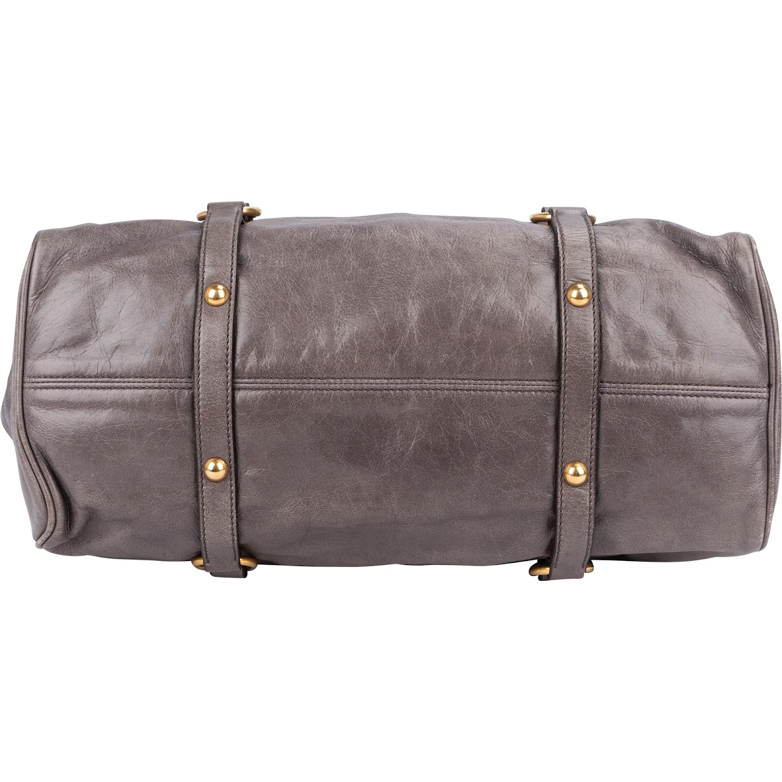 Miu Miu Vitello Lux Bow City Satchel Handbag