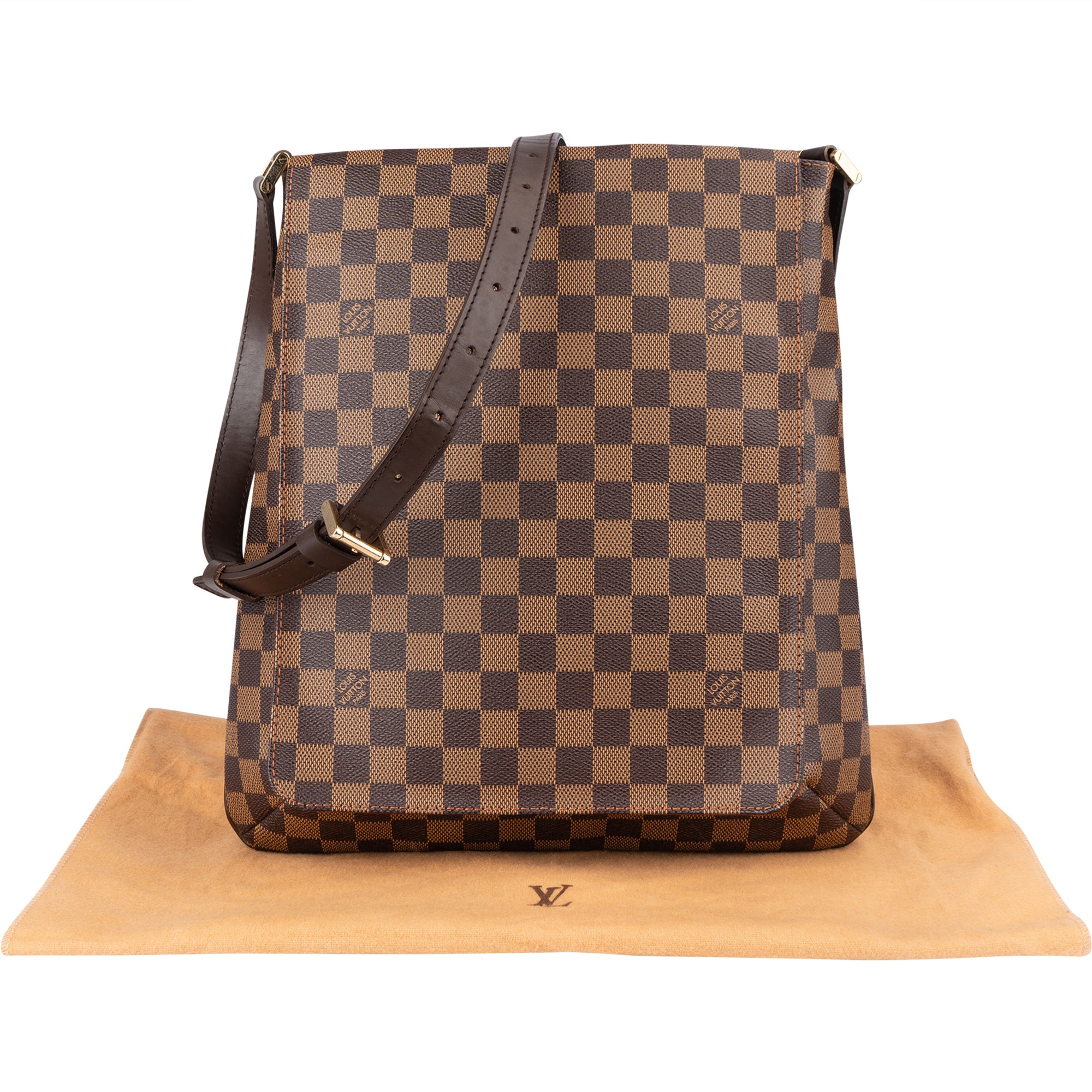 Louis Vuitton Damier Ebene Salsa Musette PM Shoulder Bag