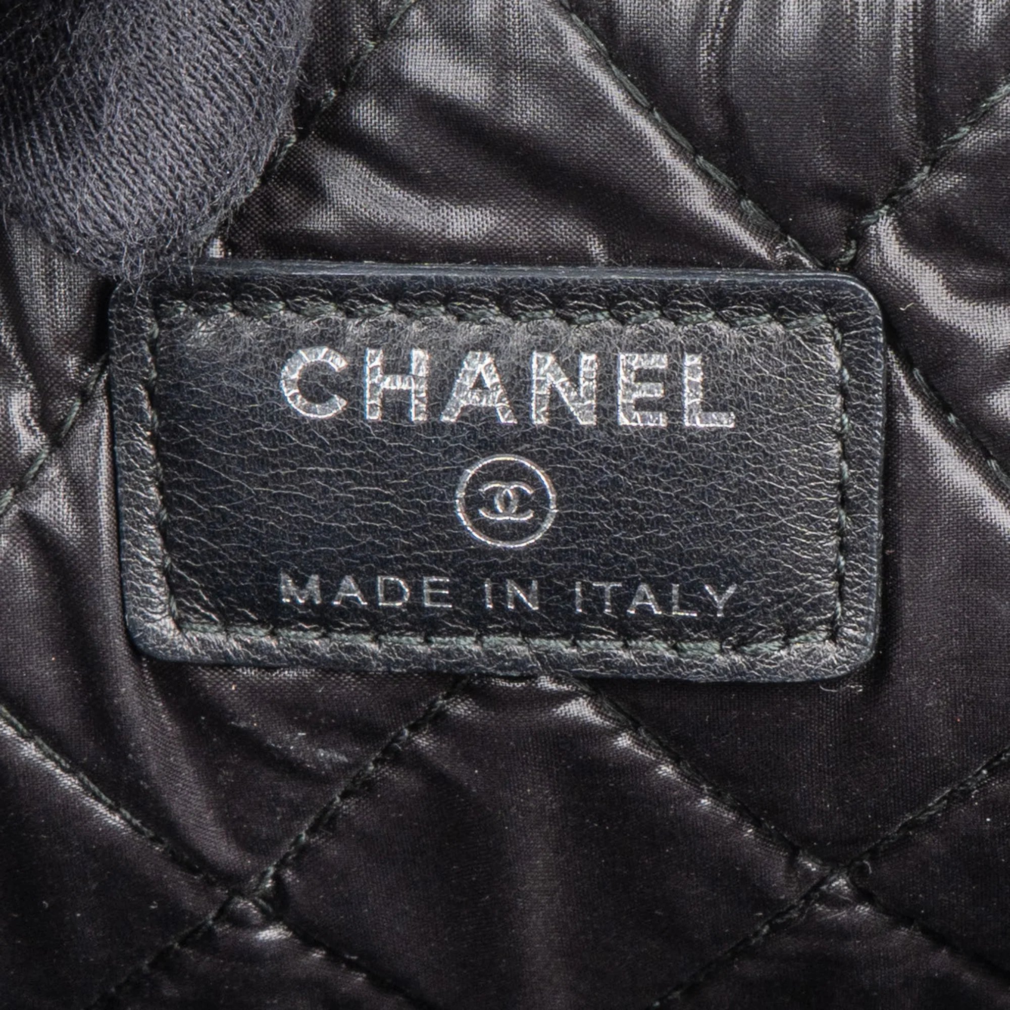 Chanel Quilted Caviar Leather CC Boy Clutch
