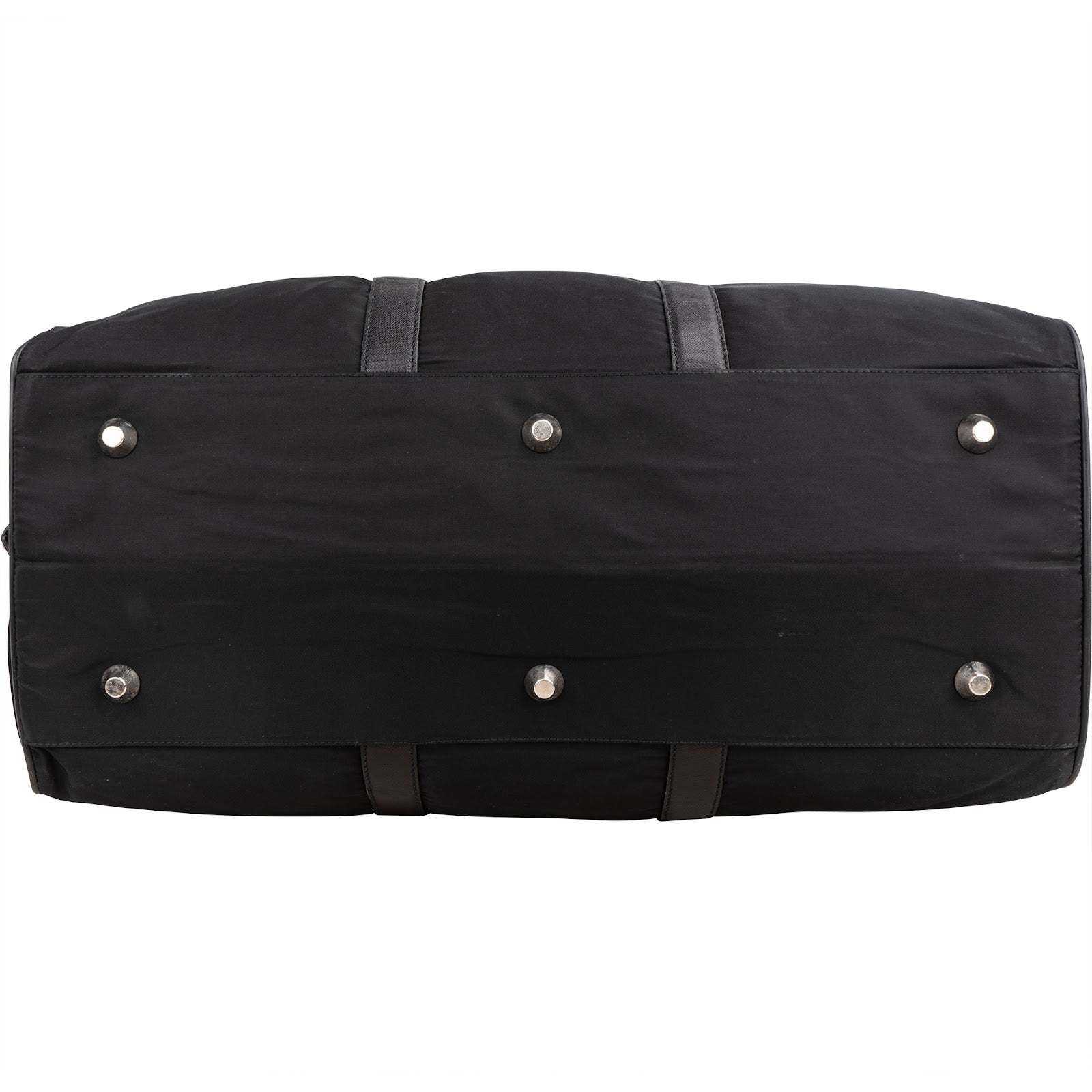 Prada Nylon Triangle Duffle Weekender 50