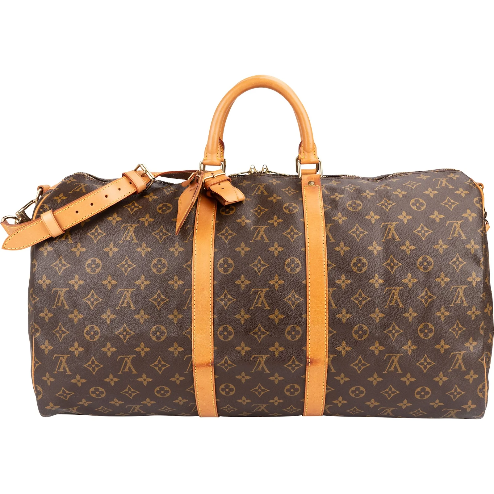 Louis Vuitton Monogram Canvas Keepall 55 Bandoulière Travel Bag