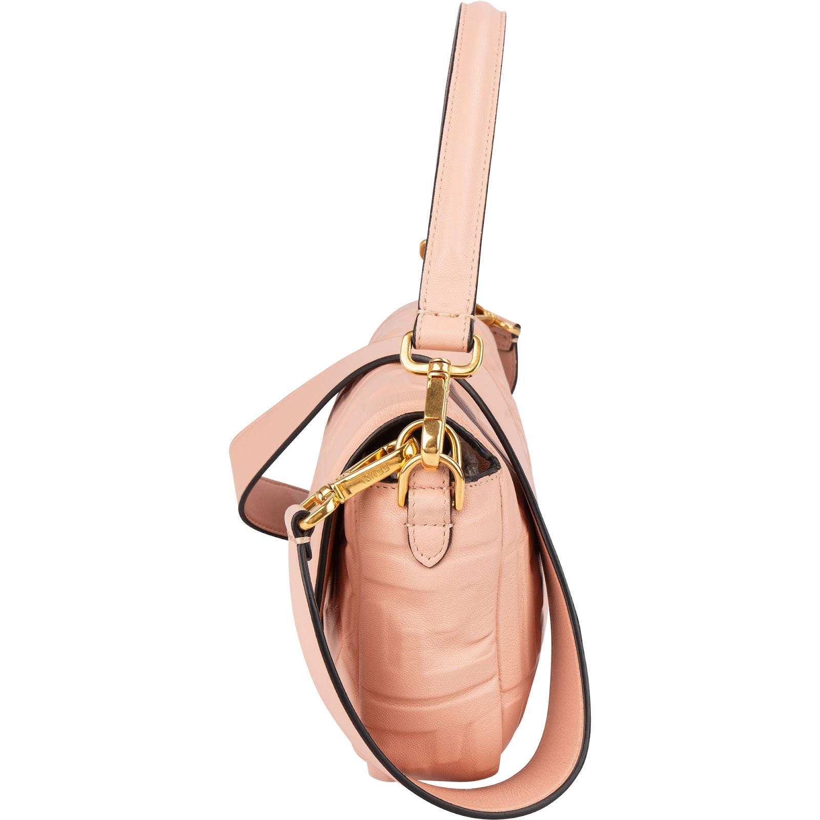 Fendi – Baguette Embossed Monogram FF Crossbody Bag