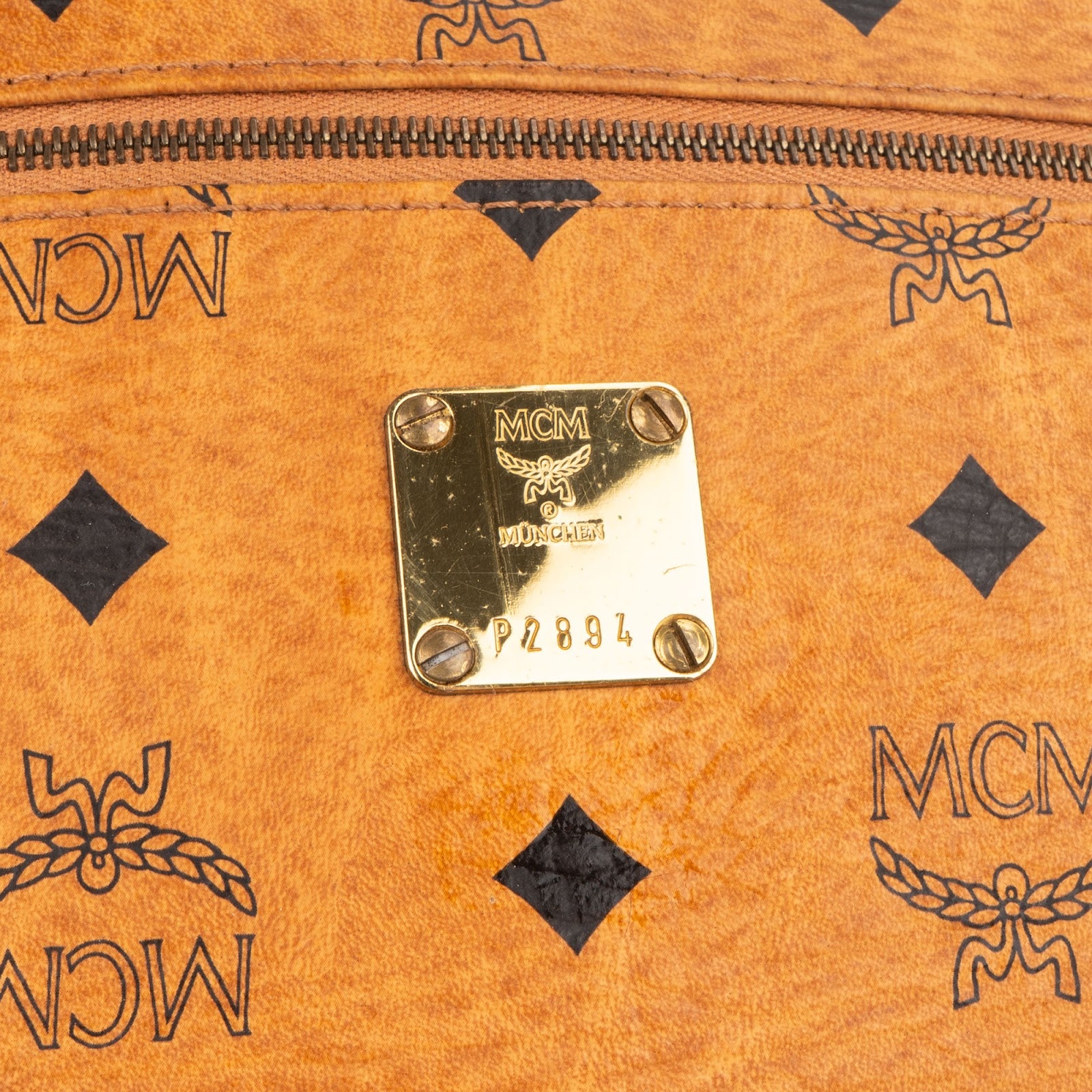 MCM Monogram Visetos Tambourine Crossbody Bag