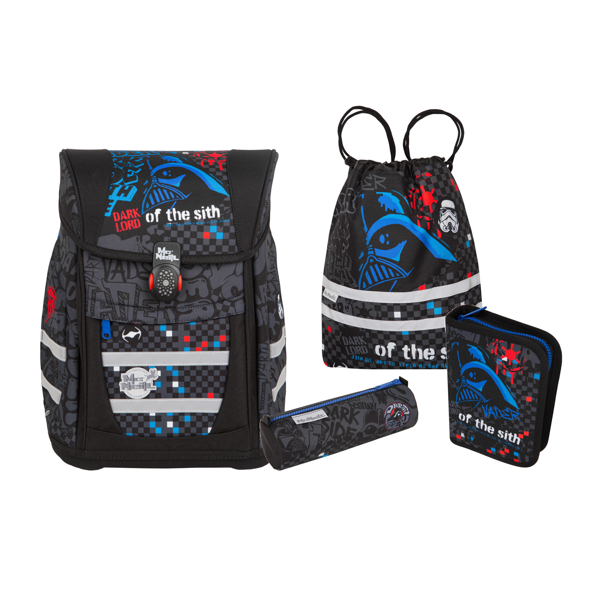McNeill Disney Schulranzen-Set TENERIS 4tlg. - STAR WARS-DARTH VADER