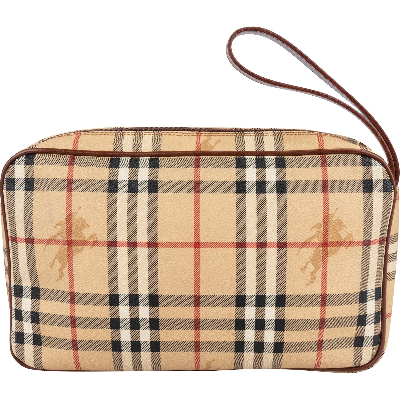 Burberry Nova-Check Monogram Haymarket Check Clutch