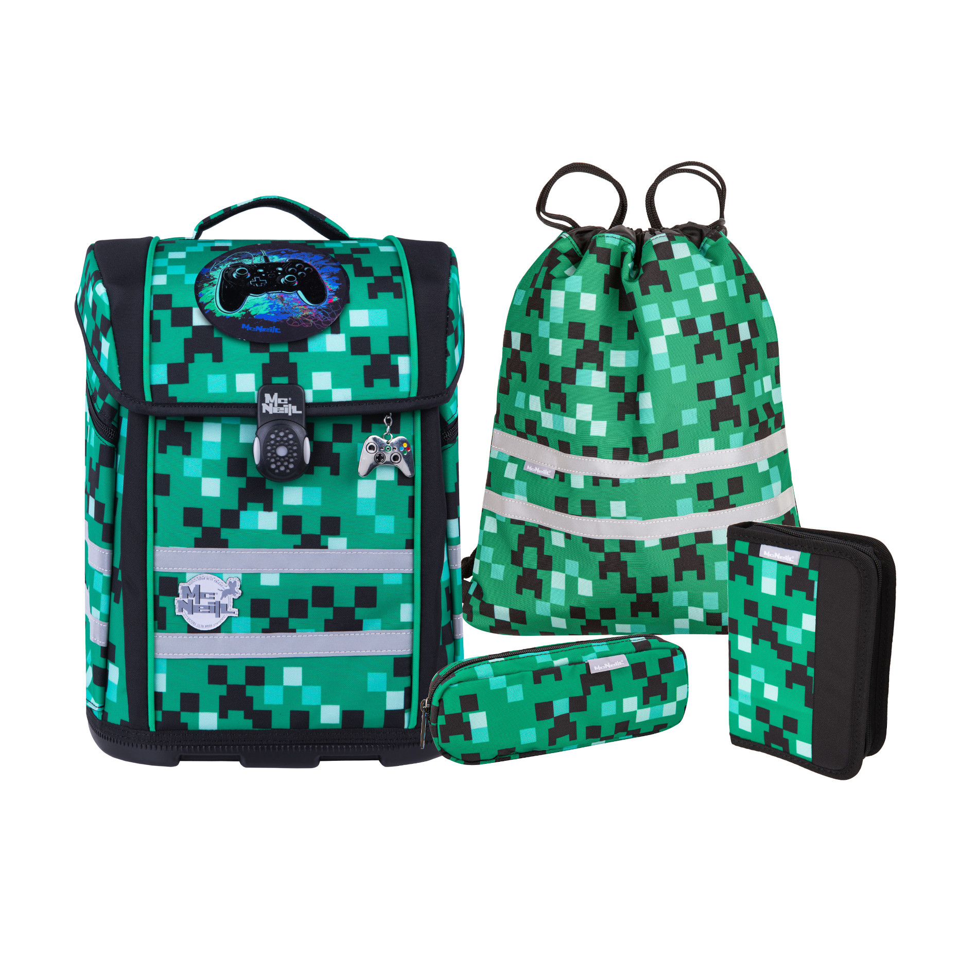 McNeill Schulranzen-Set PERFECTO 5tlg. - Game Zone