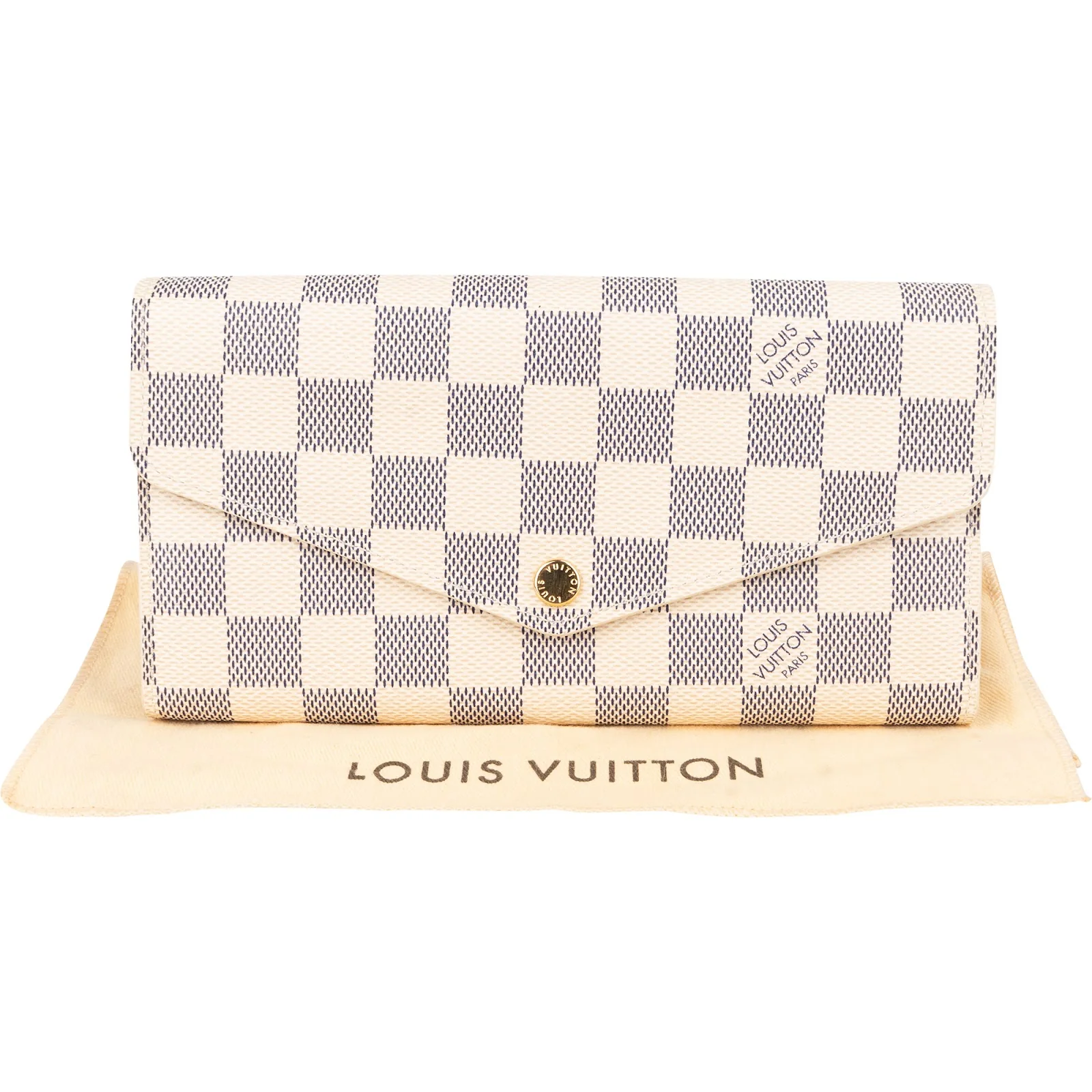 Louis Vuitton Monogram Damier Azur Sarah Wallet