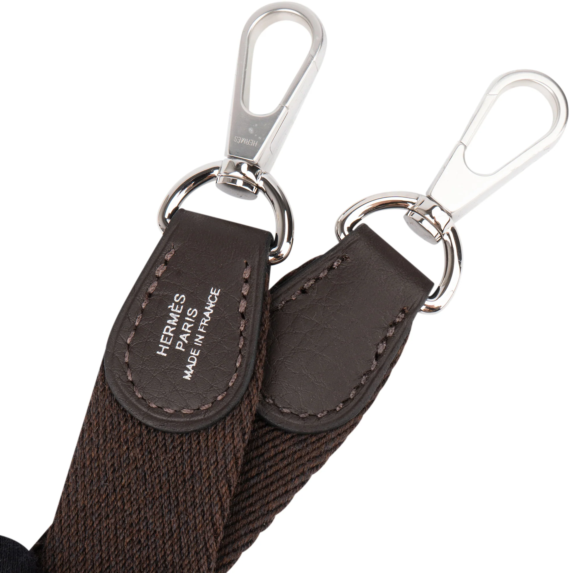 Hermès Brun Clemence Leather Evelyne 16 Crossbody Bag