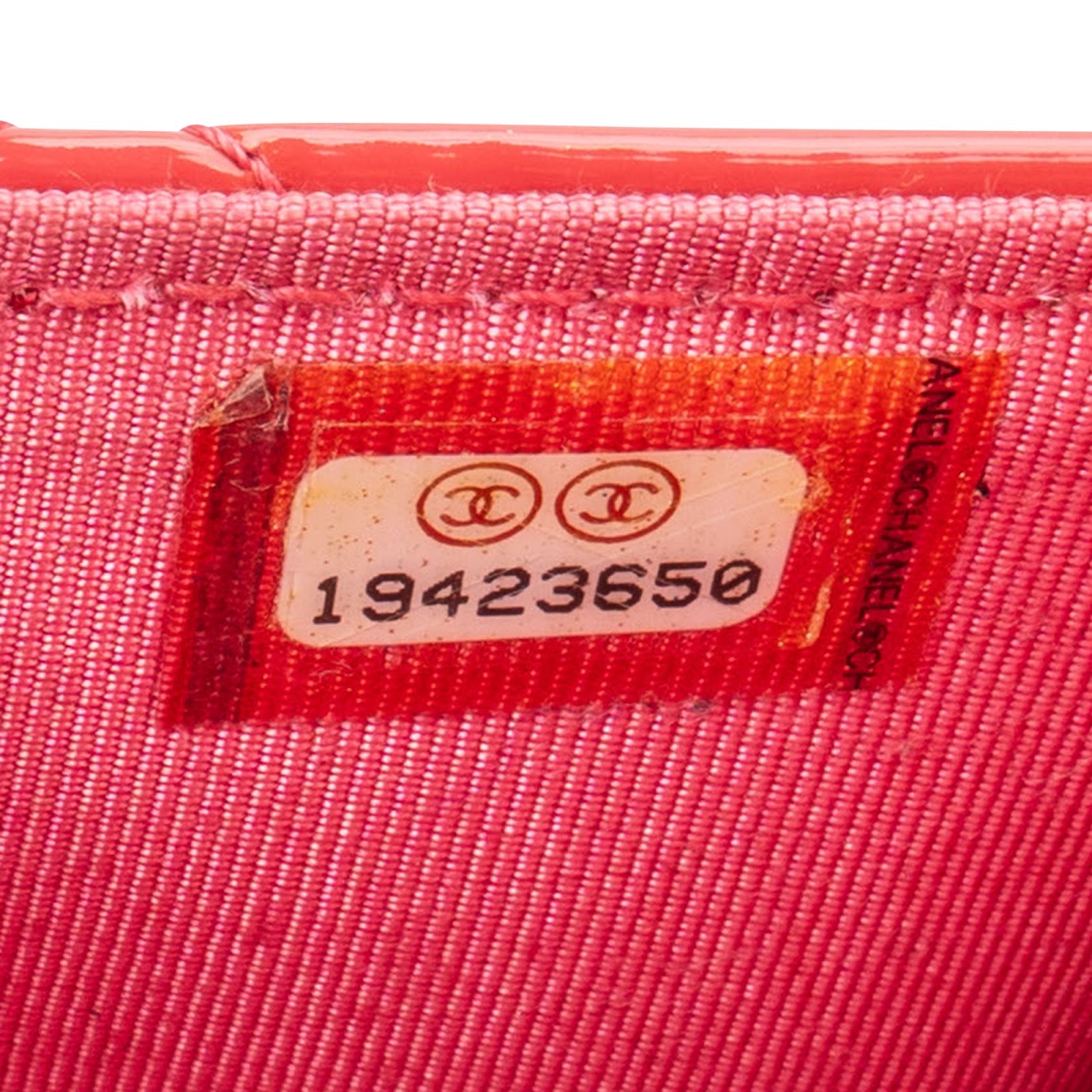 Chanel Quilted Patent Leather Wallet on Chain