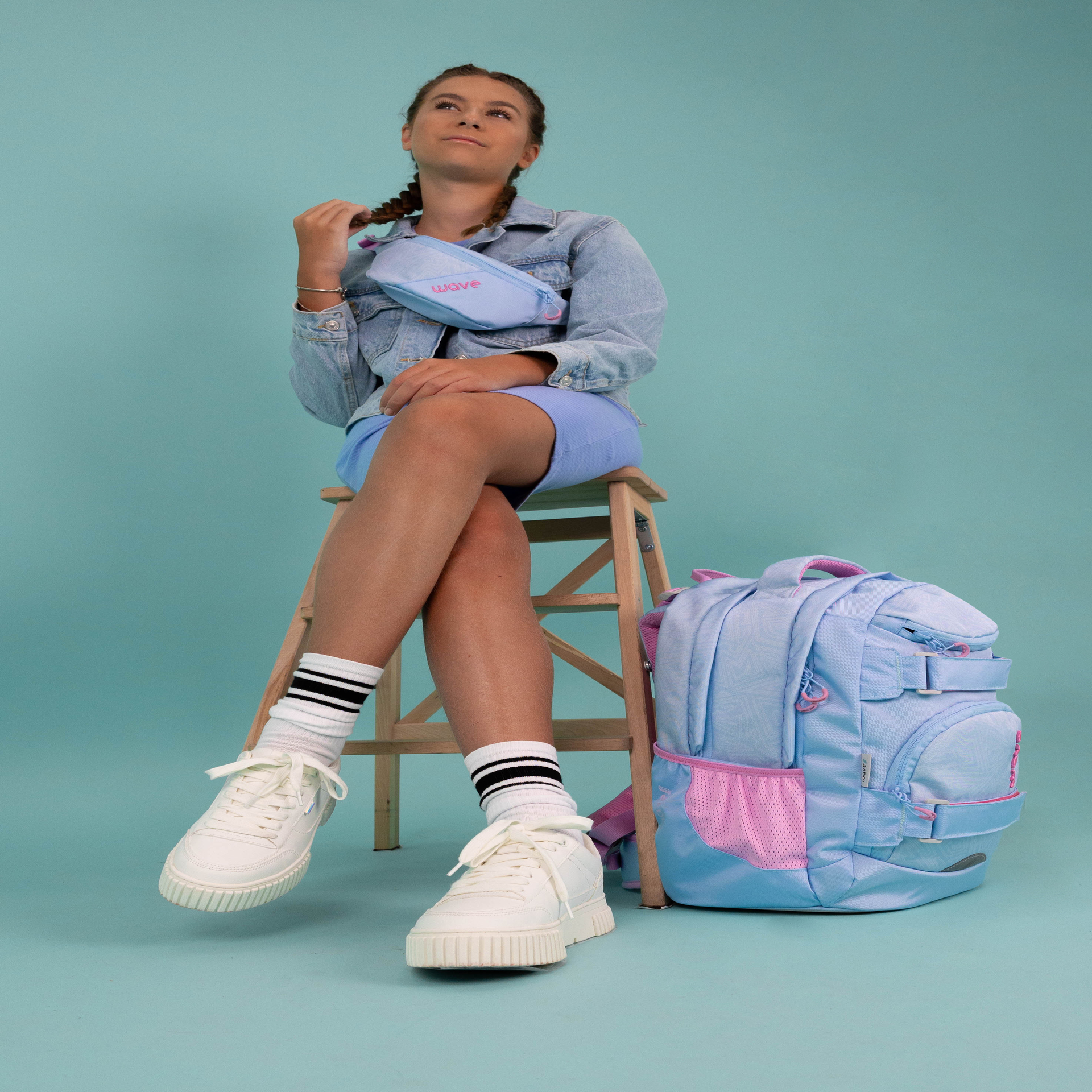 Wave Infinity Move Schulrucksack - Waves Lavender