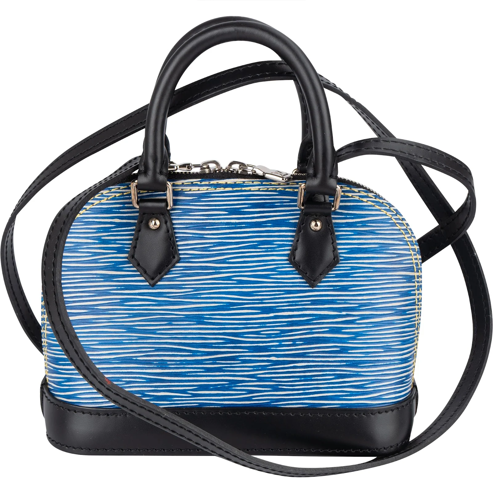 Louis Vuitton Blue Epi Leather Alma Nano Crossbody Bag