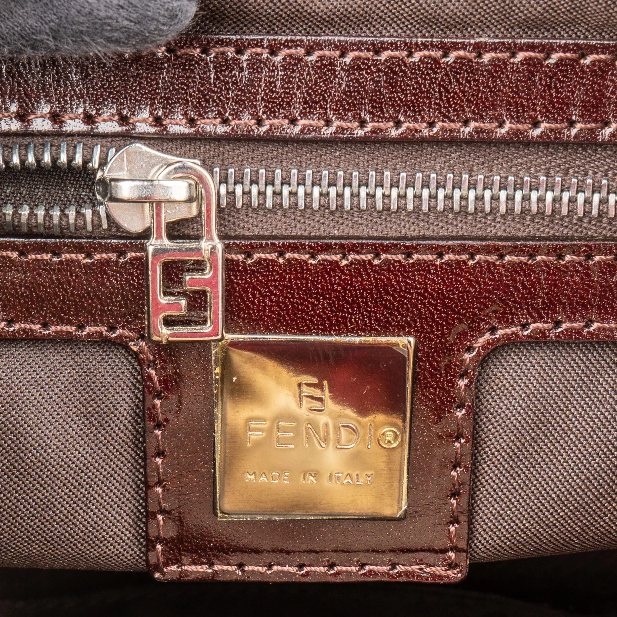 Fendi Cottton Limited Baguette Buckle Shoulder Bag