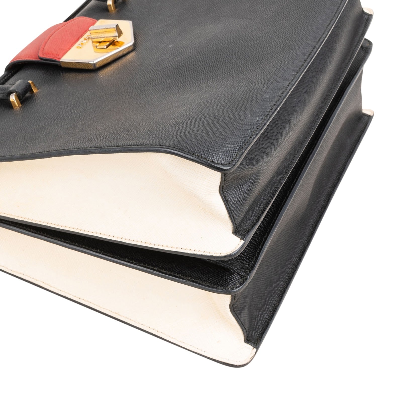 Prada – Bicolor Top Handle Handtasche