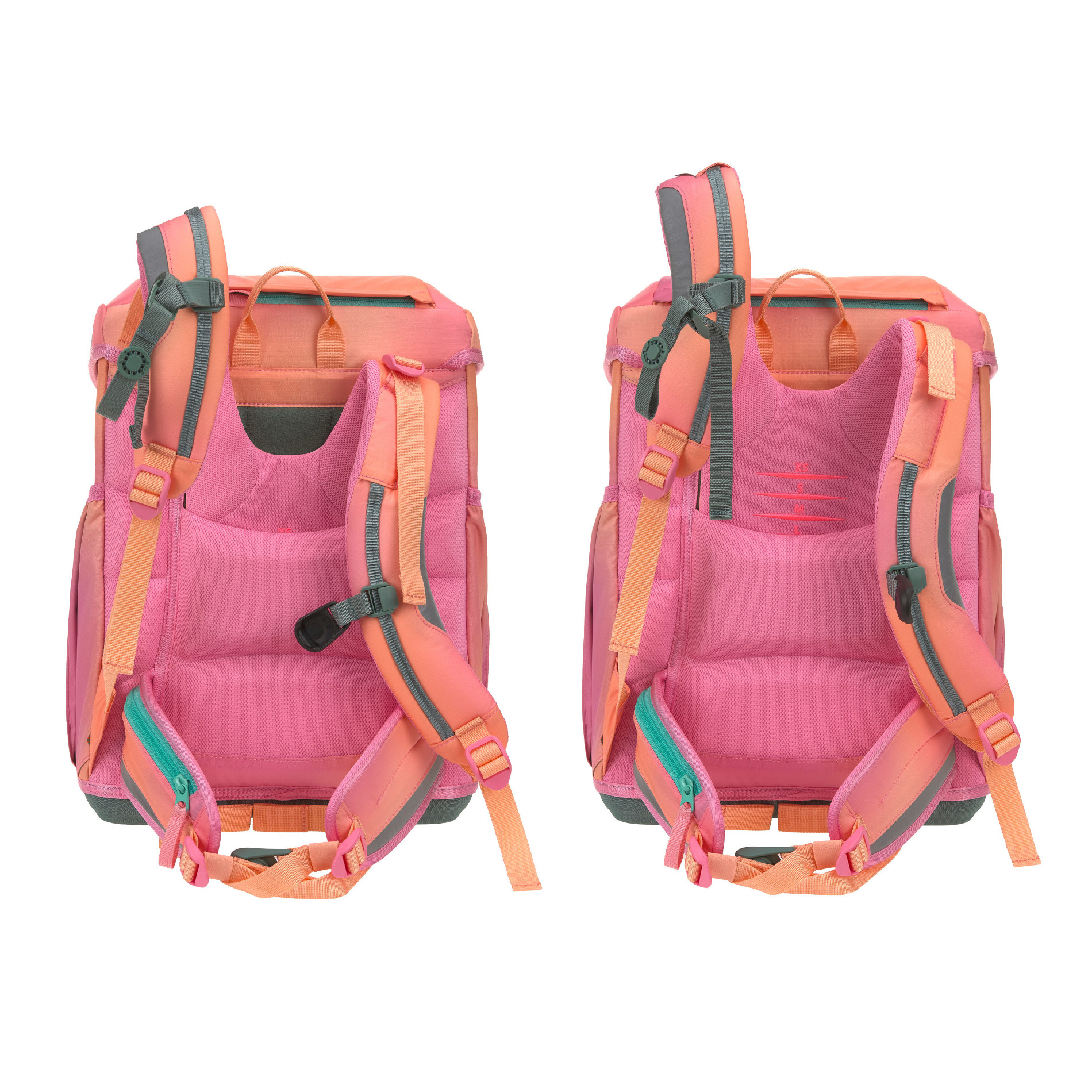 School Set Light Unique Schulranzenset 5tlg. - Sunset pink