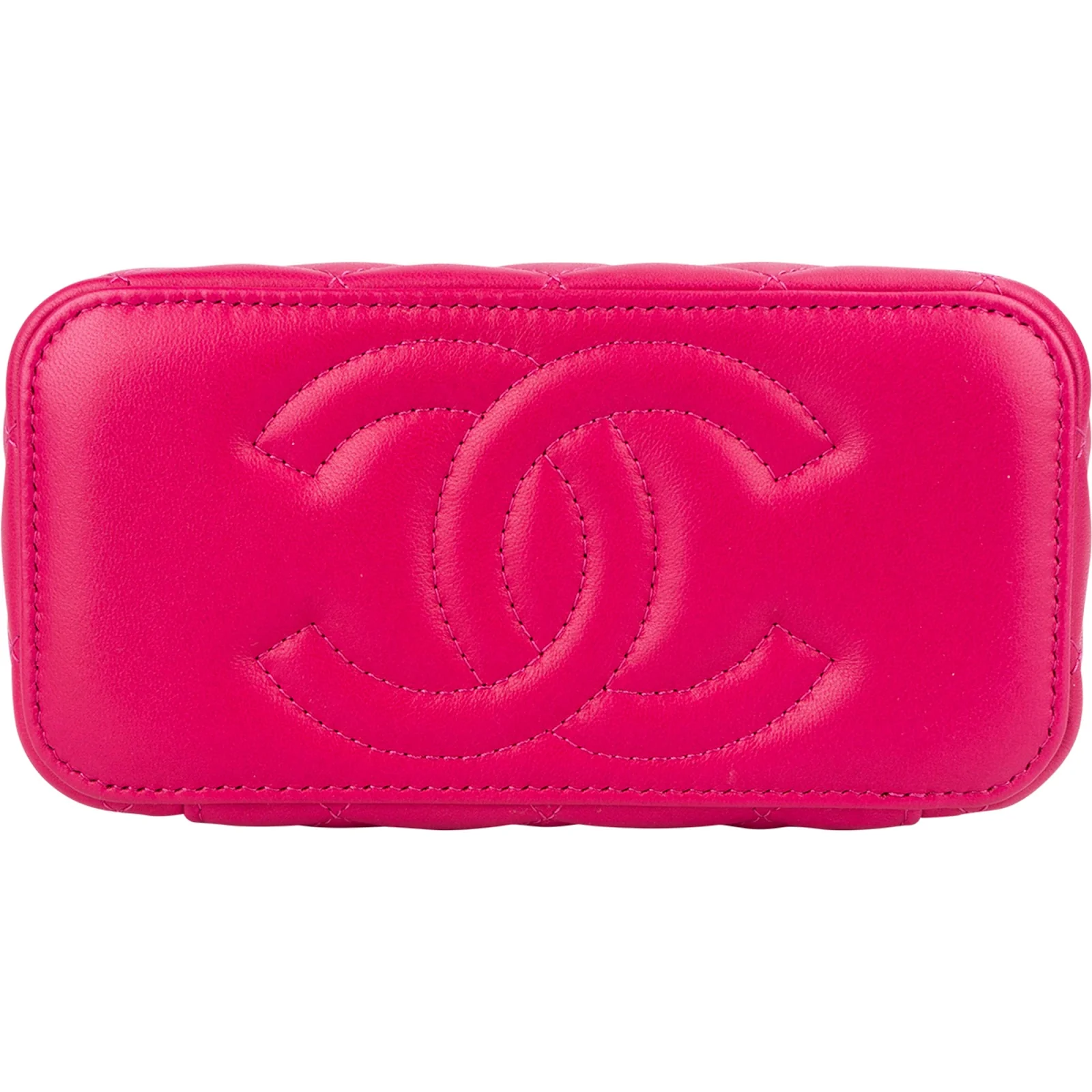 Chanel Quilted Lambskin CC Vanity Adjustable Crossbody Bag