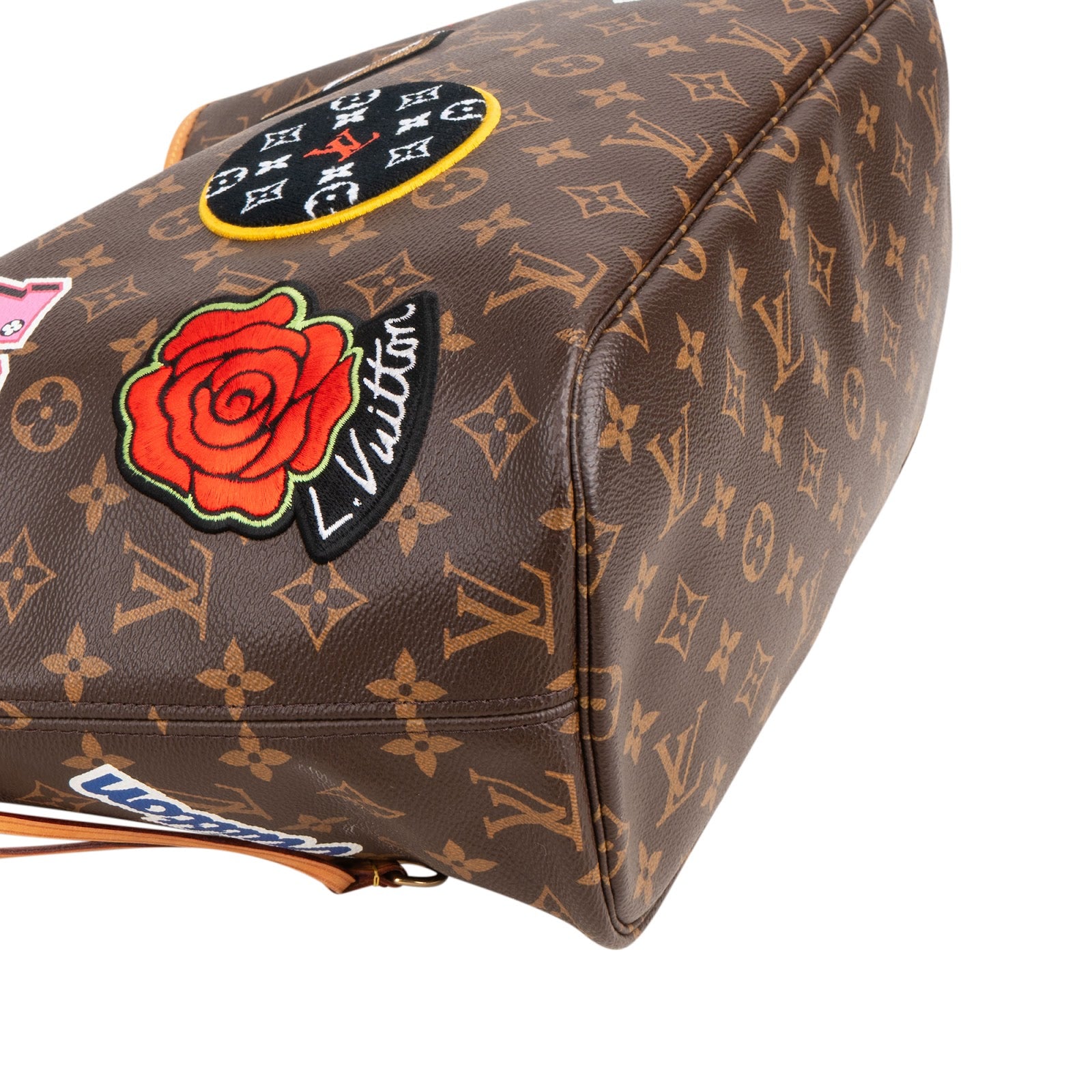 Louis Vuitton – My LV World Tour Patches Neverfull MM Shoulder Bag
