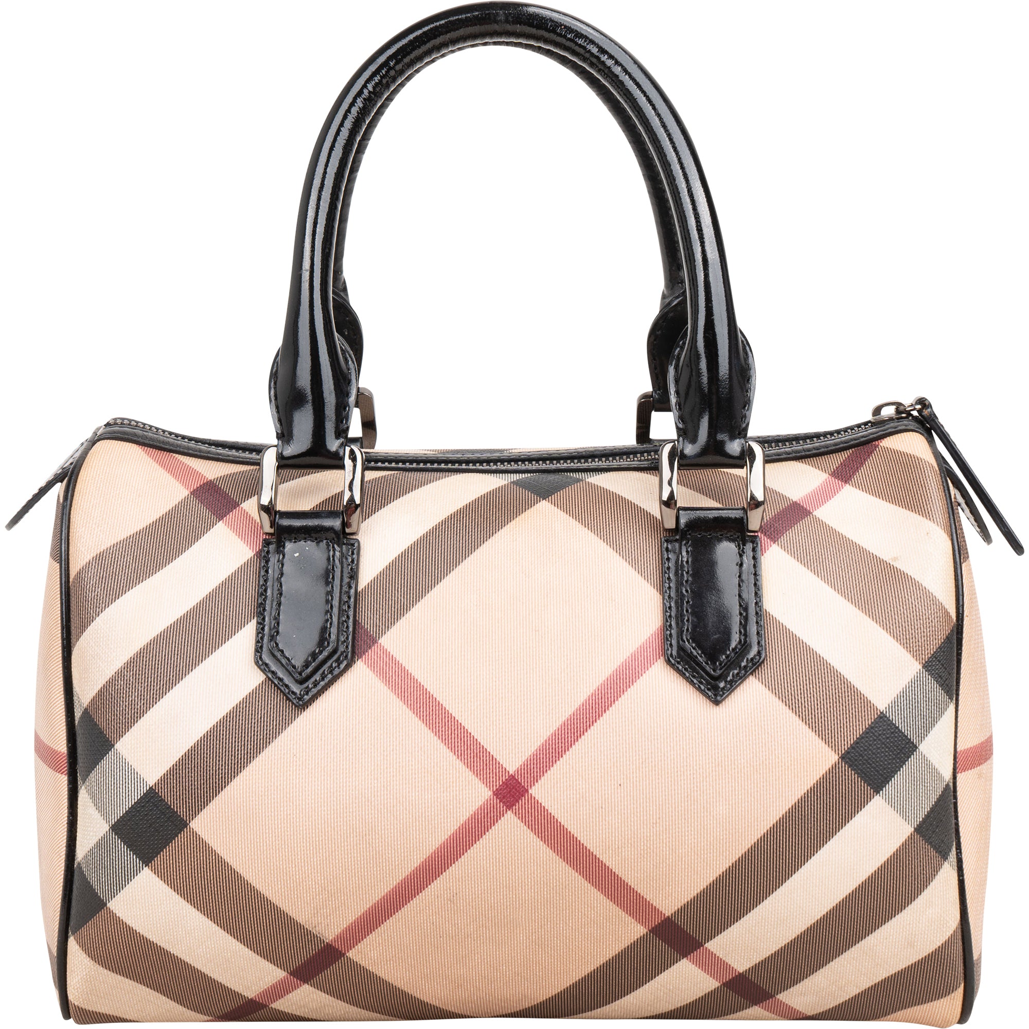 Burberry Nova-Check Monogram Boston Bag