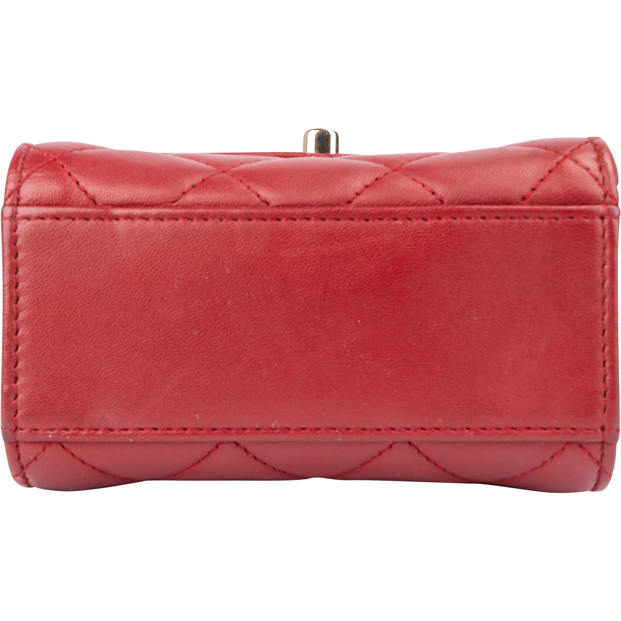 Chanel Quilted Lambskin On Chain Single Flap Crossbody Bag