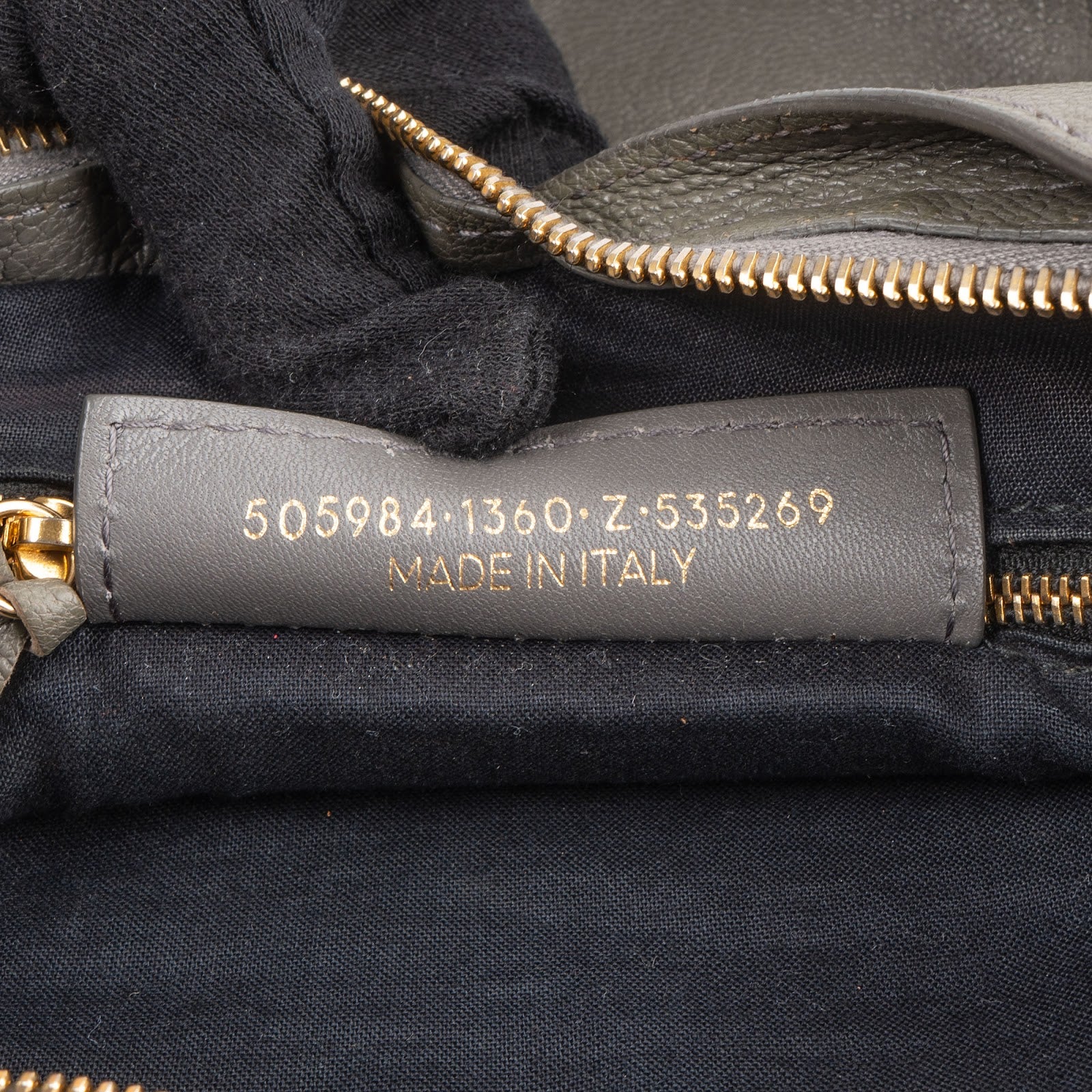 Balenciaga Grey Grained Leather City Handbag