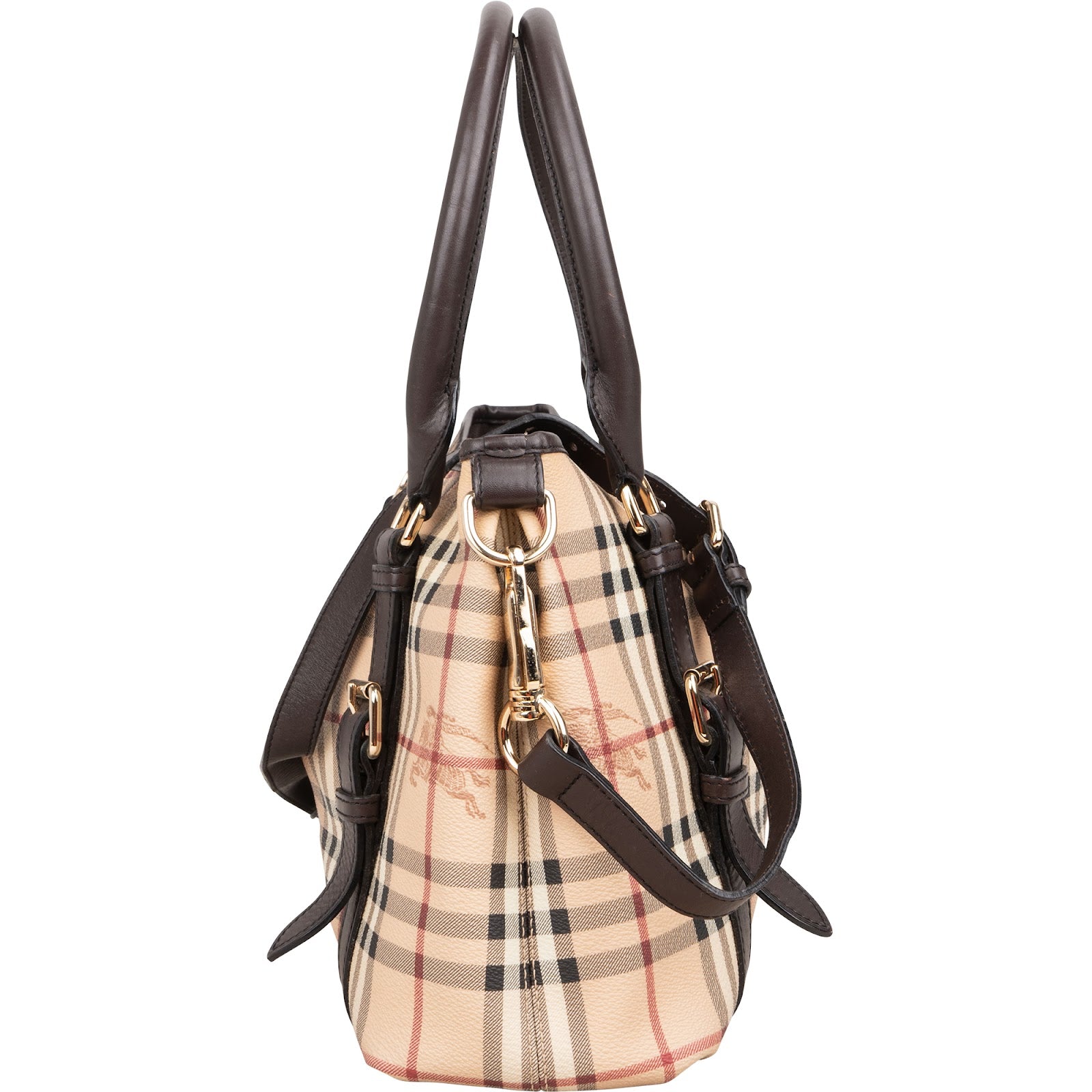 Burberry Nova-Check Monogram Haymarket Shoulder Bag