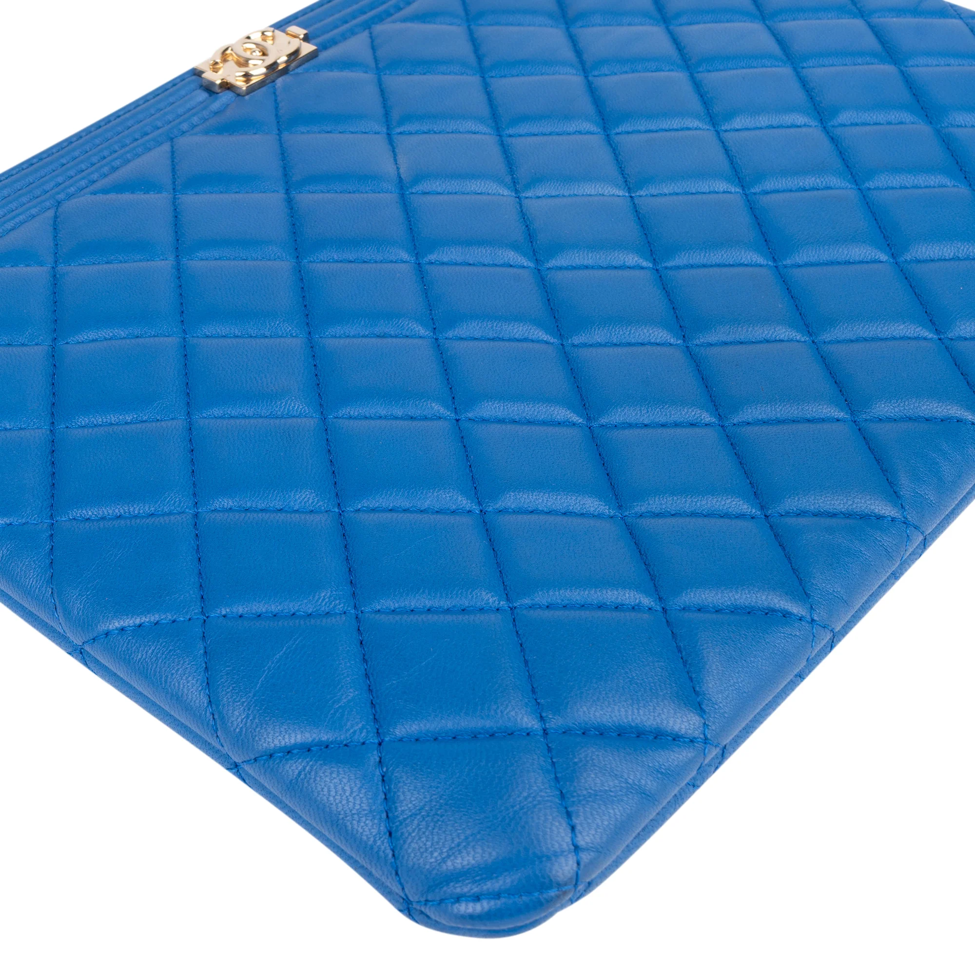 Chanel Quilted Lambskin Boy CC Clutch