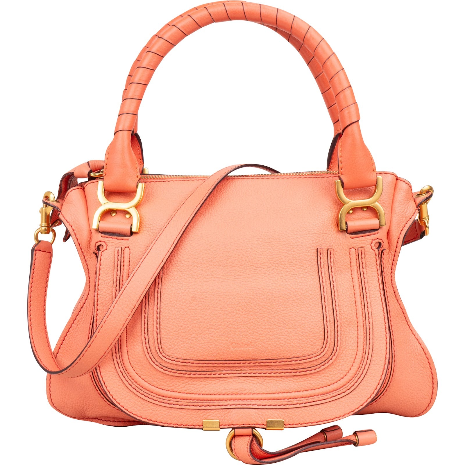 Chloé Grained Calfskin Marcie Shoulder Bag