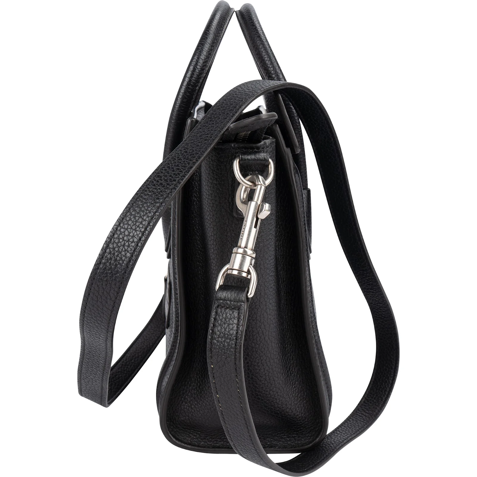 Celine Grained Leather Luggage Nano Crossbody Handbag
