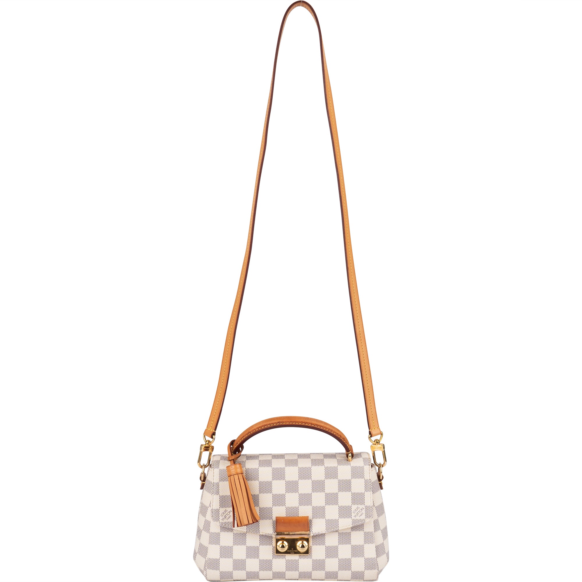 Louis Vuitton Monogram Damier Azur Croisette Handbag