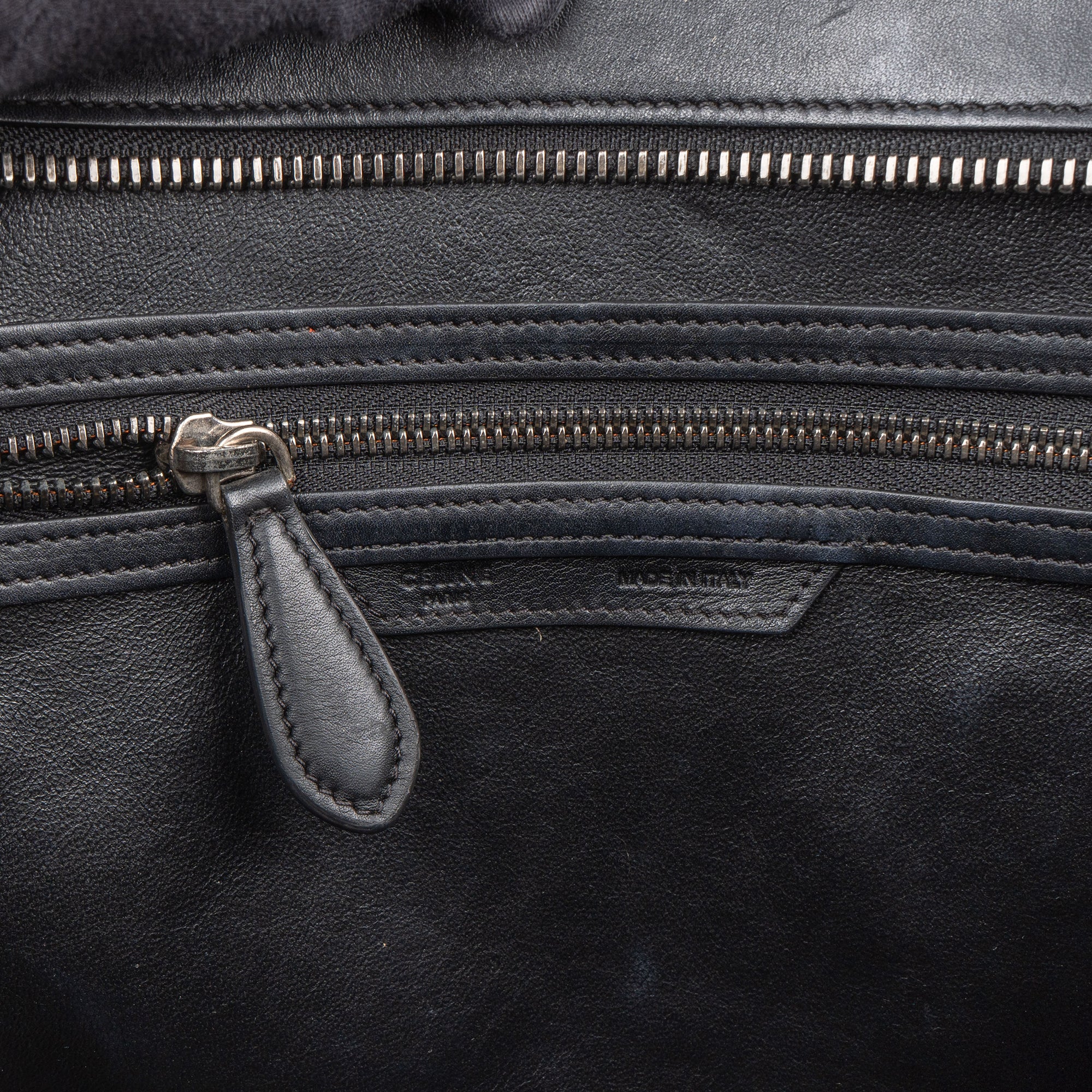 Céline Tricolor Leather Luggage Handbag