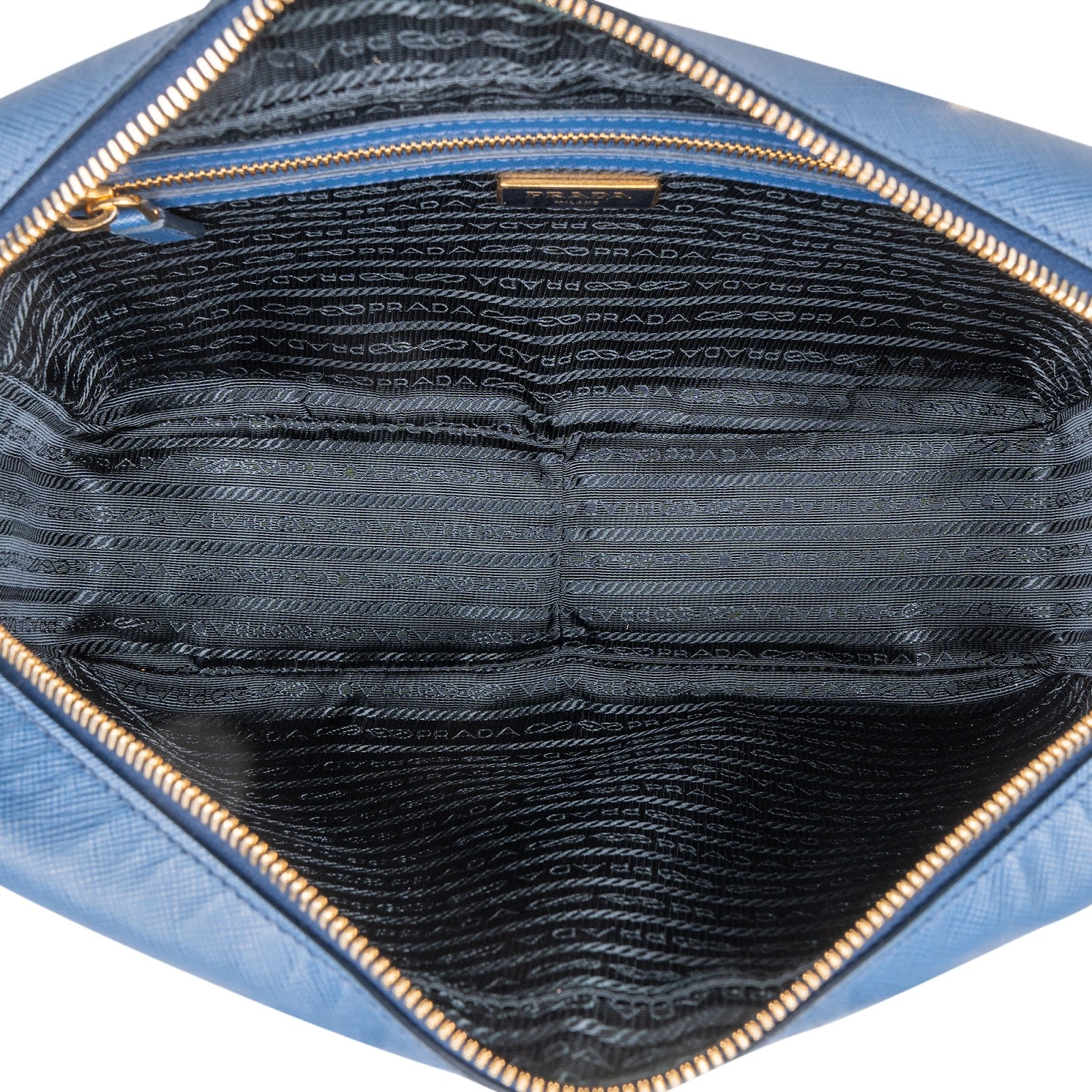 Prada Saffiano Leather Bauletto Satchel Handbag