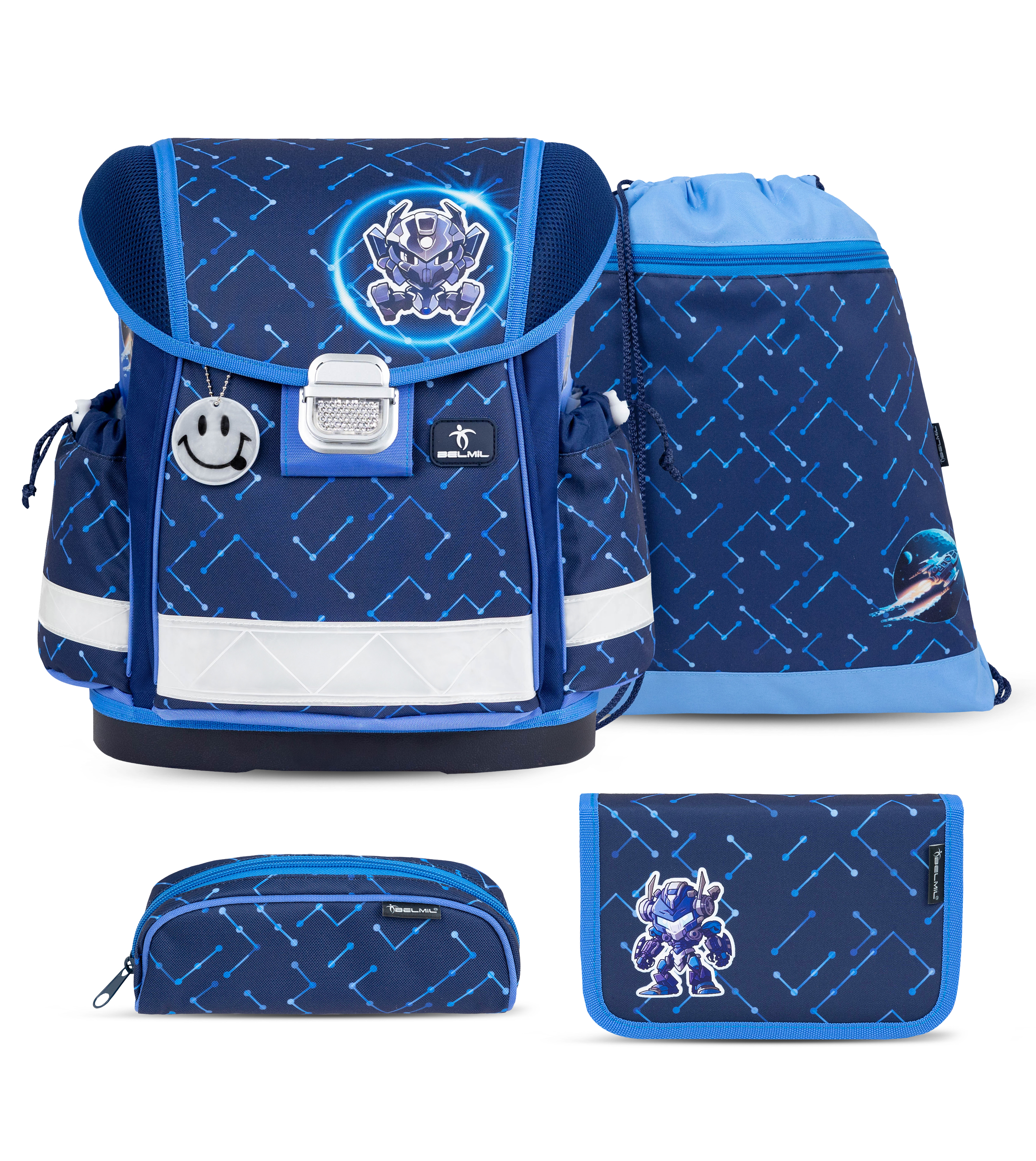 Belmil Schulranzen Set Mini Fit 10-teilig 2025 Jungen Tractron Belmil Schulranzen Set Mini Fit 10-teilig 2025 Jungen Tractron