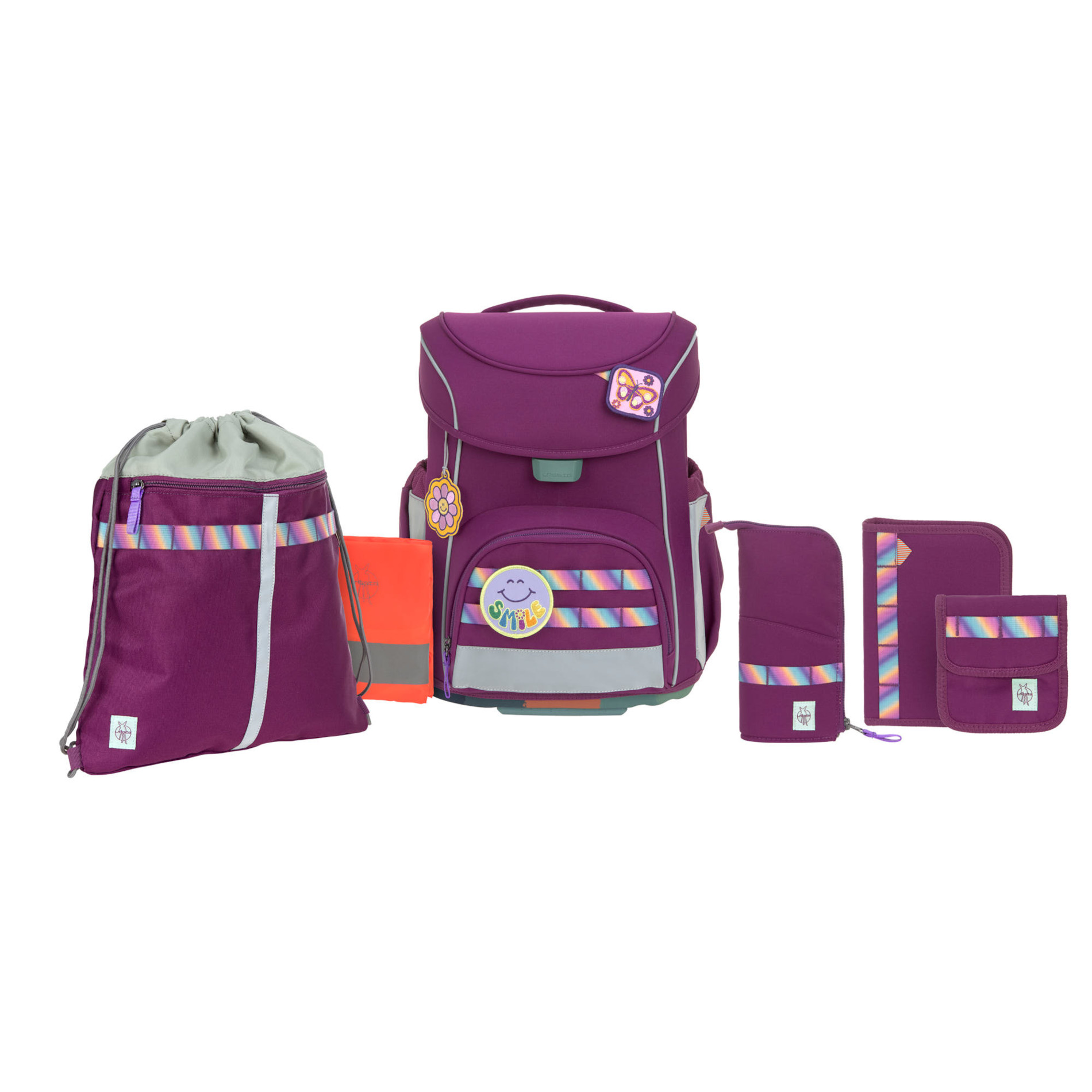 School Set Slim Unique Schulranzenset 6tlg. - lilac