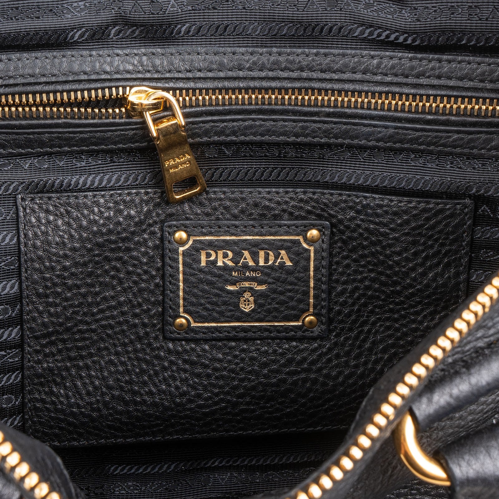 Prada - Vitello Daino leren City-handtas