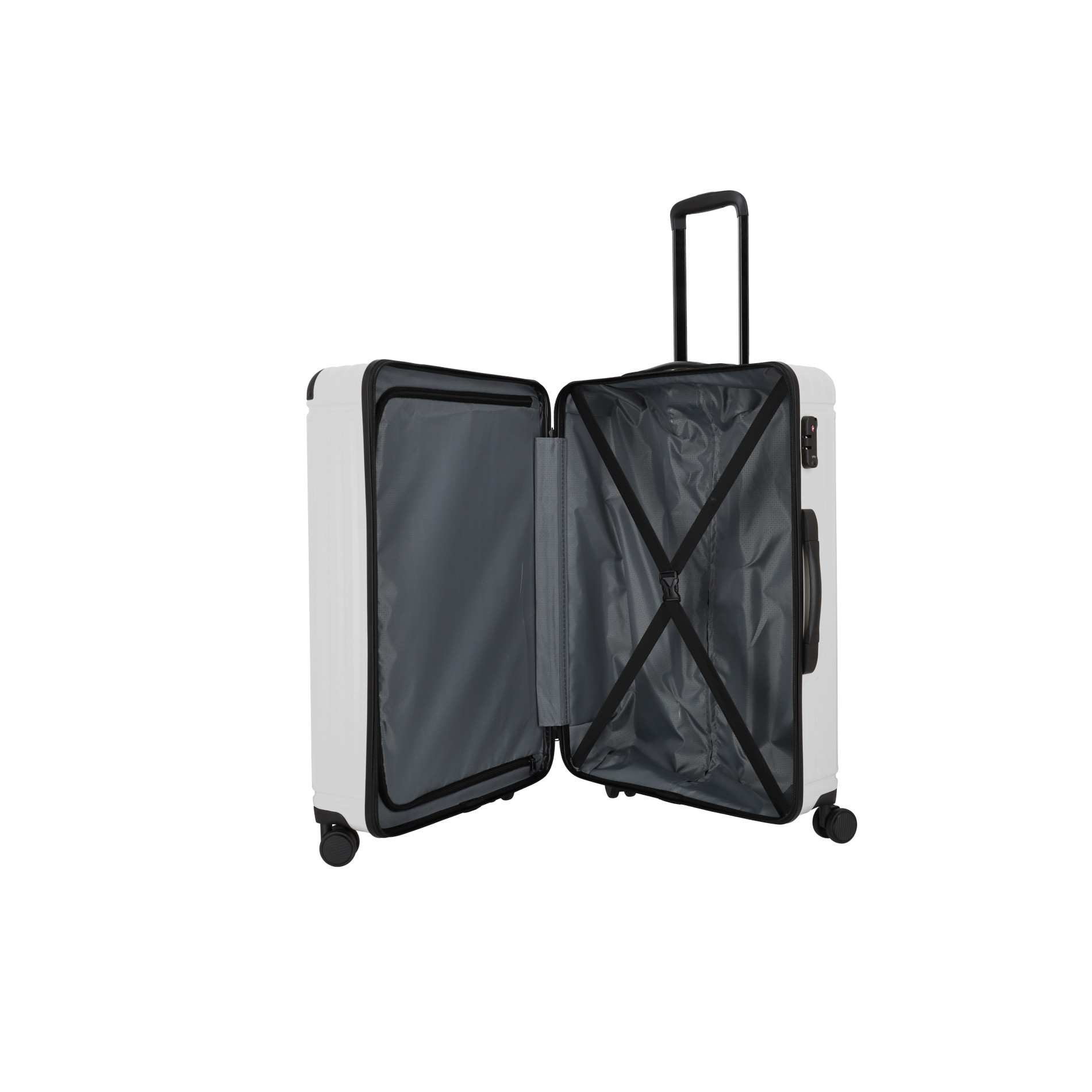 CRUISE Trolley L (77 cm) mit 4 Rollen - Weiss