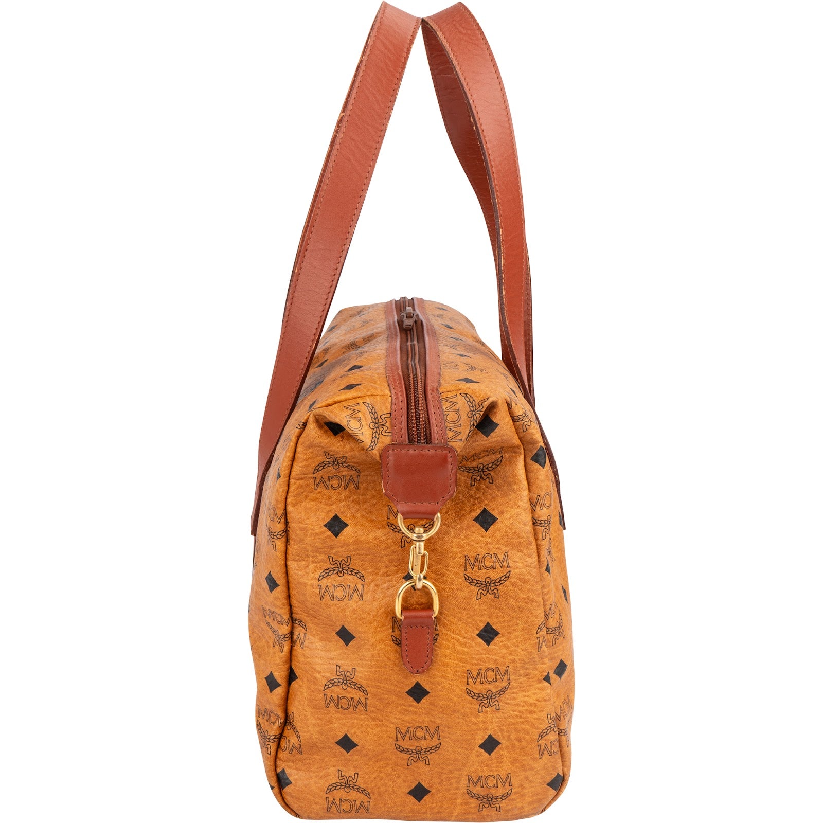 MCM Monogram Visetos Boston Handbag
