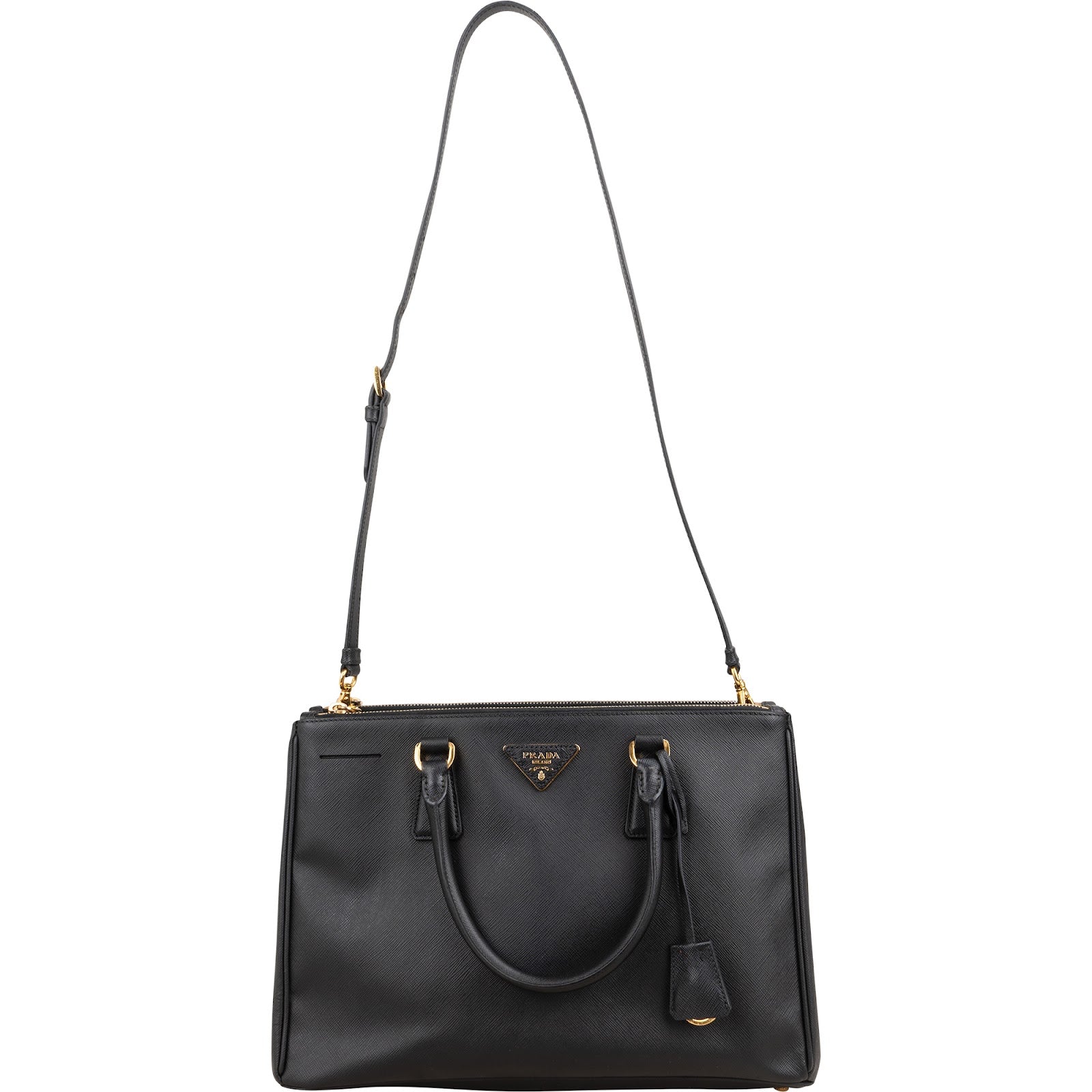 Prada - Galleria Handtasche in Schwarz