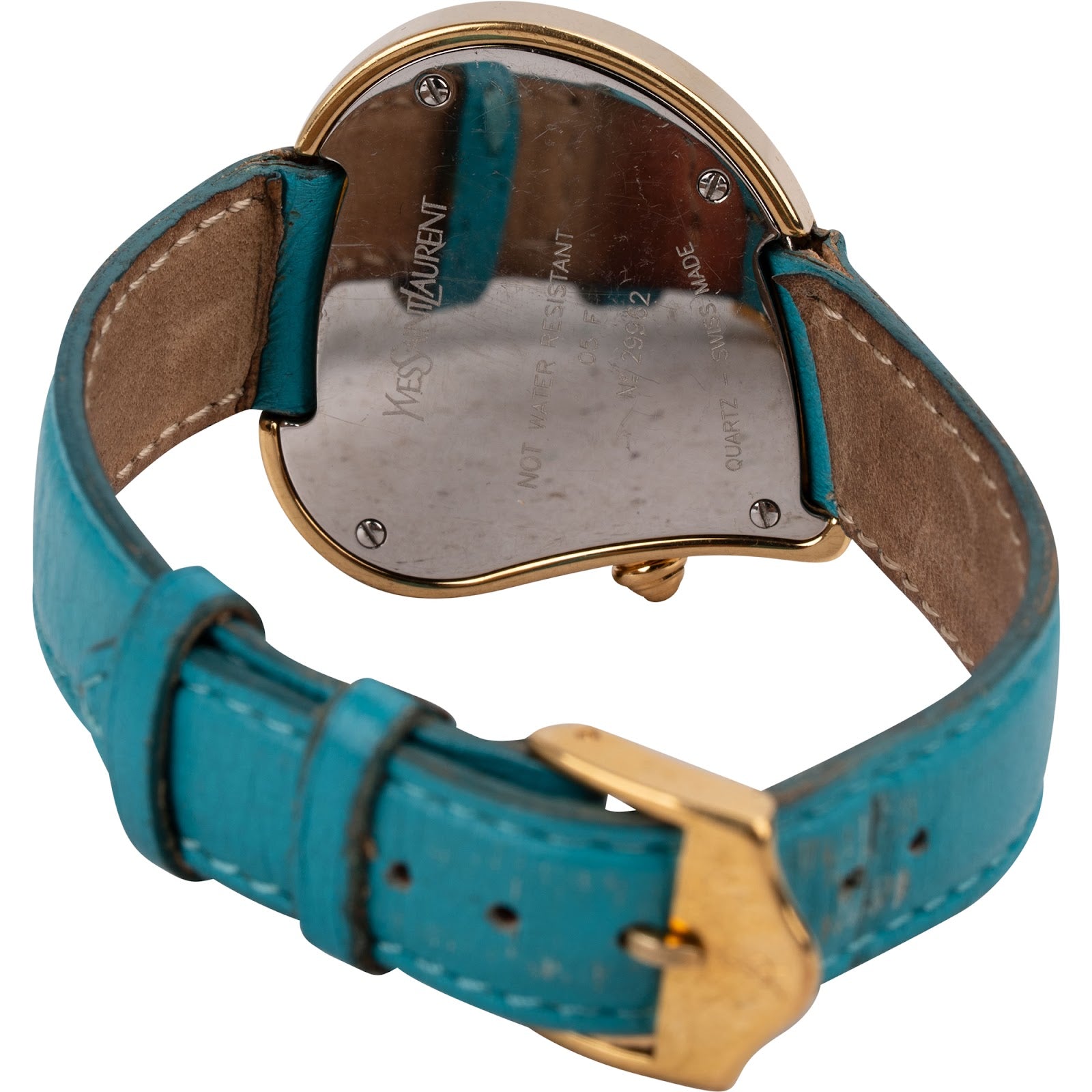 Montre pour femme Yves Saint Laurent « Turquoise Leather Heart »