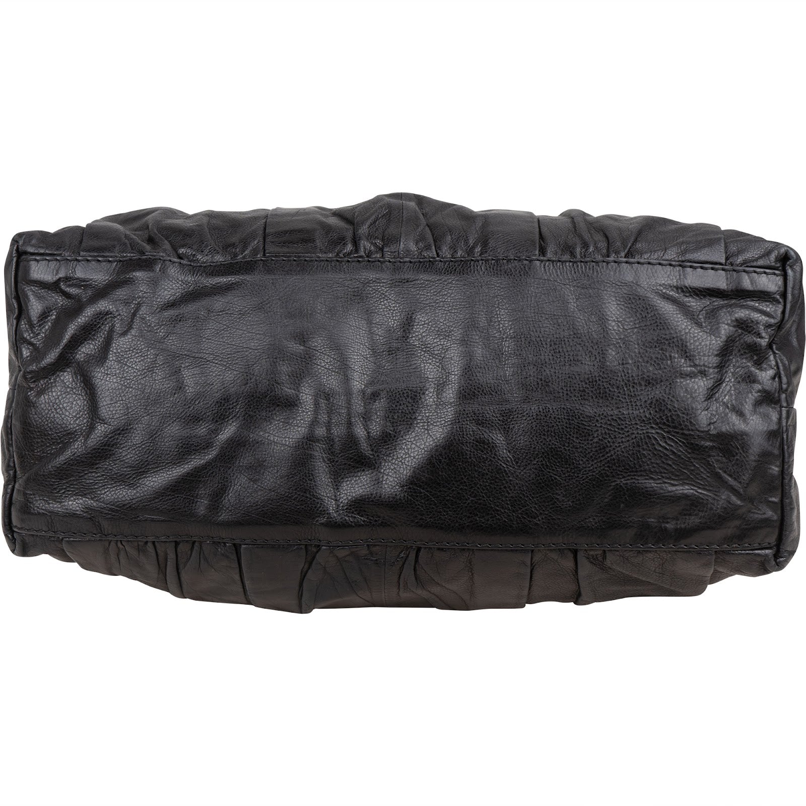 Gucci Black Leather Indy Bamboo Shoulder Bag
