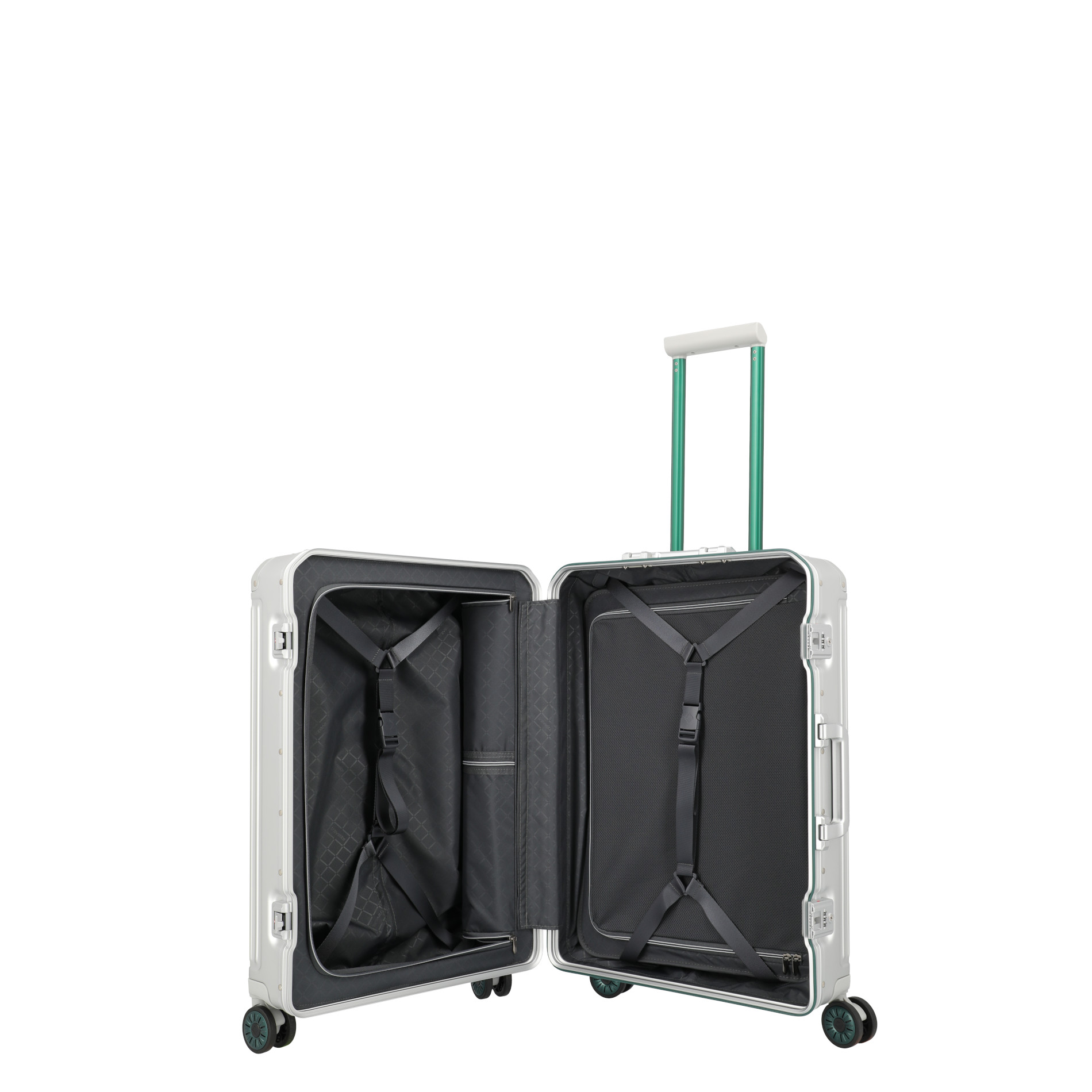 NEXT Trolley M (75 Jahre Edition) - Silber-Grün