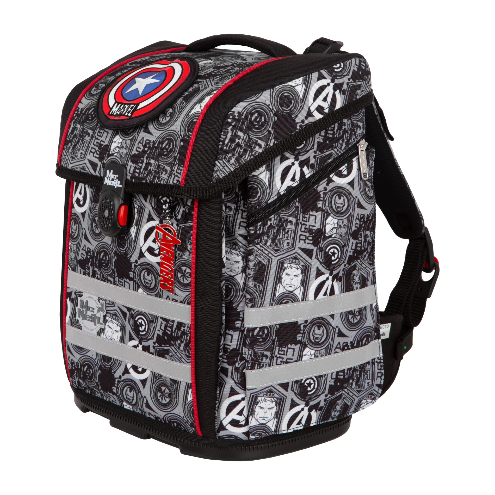 McNeill Disney Schulranzen-Set PERFECTO 5tlg. - MARVEL-AVENGERS