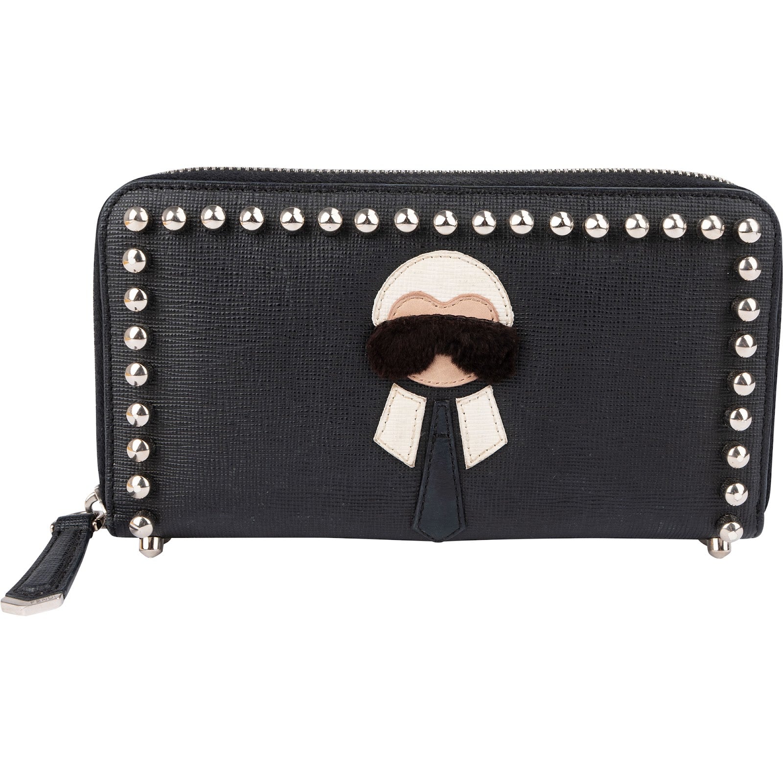 Fendi und Karl Lagerfeld K/Klassik Pins Zip Around Wallet