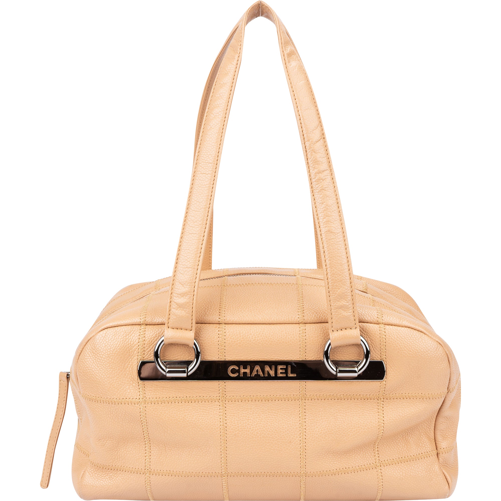 Chanel Caviar Leather Chocolate Bar Shoulder Bag